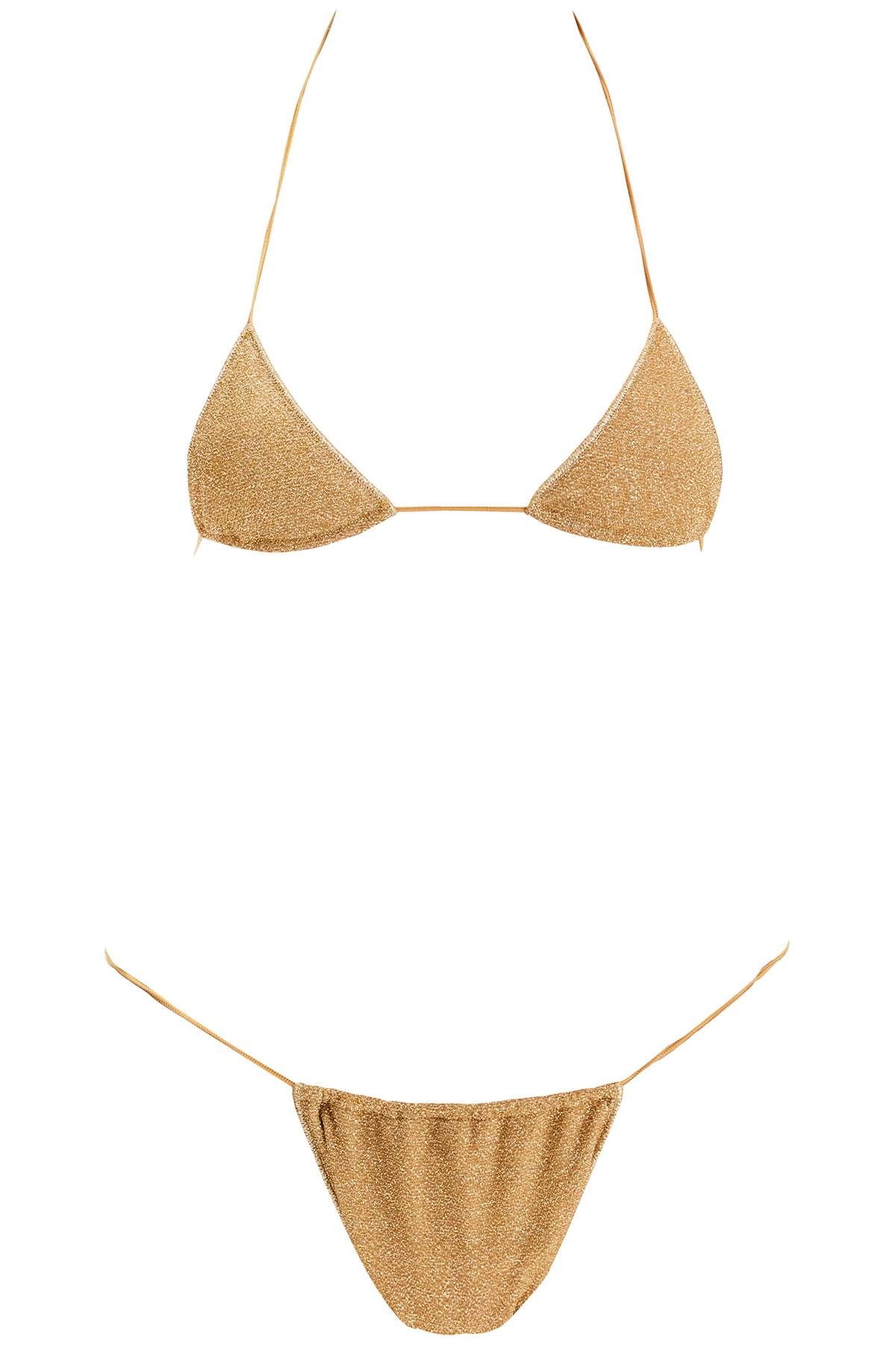 Shop Oseree Lumière Triangle Microkini In Gold