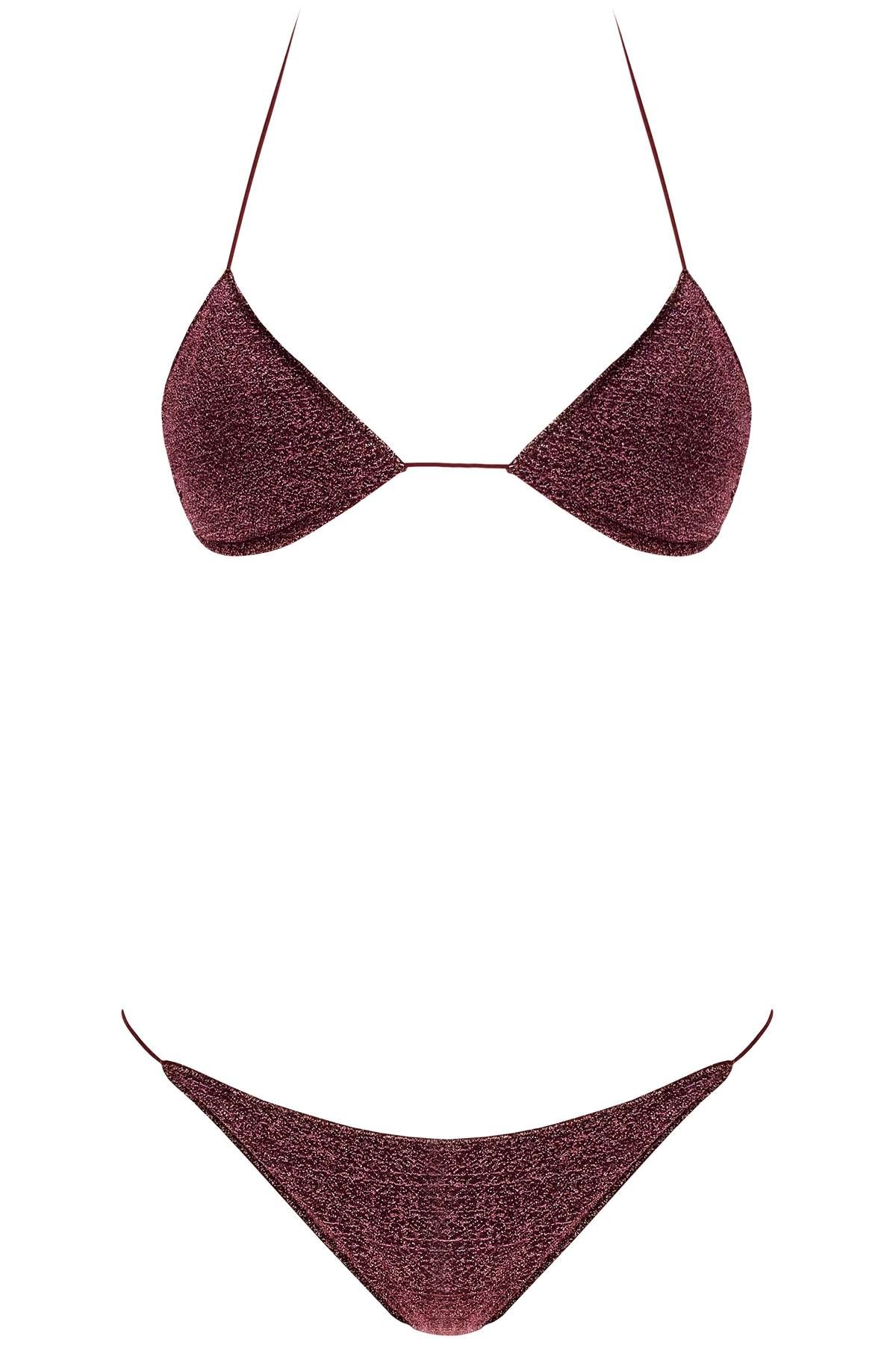 Shop Oseree Lumière Triangle Bikini Set For In Purple