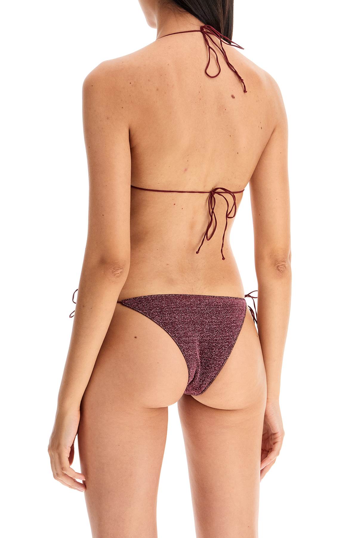 Shop Oseree Lumière Triangle Bikini Set For In Purple