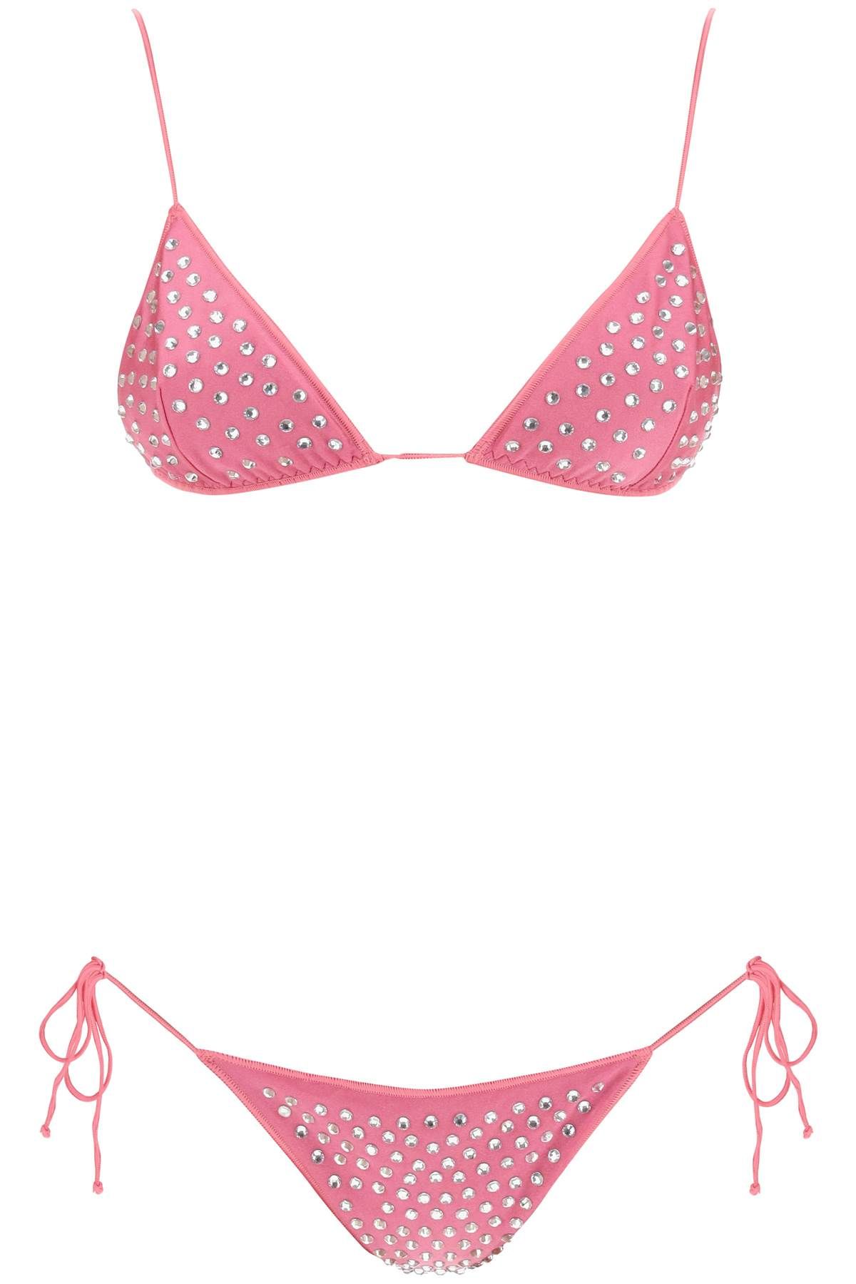 Shop Oseree Gem Bikini Set In Pink