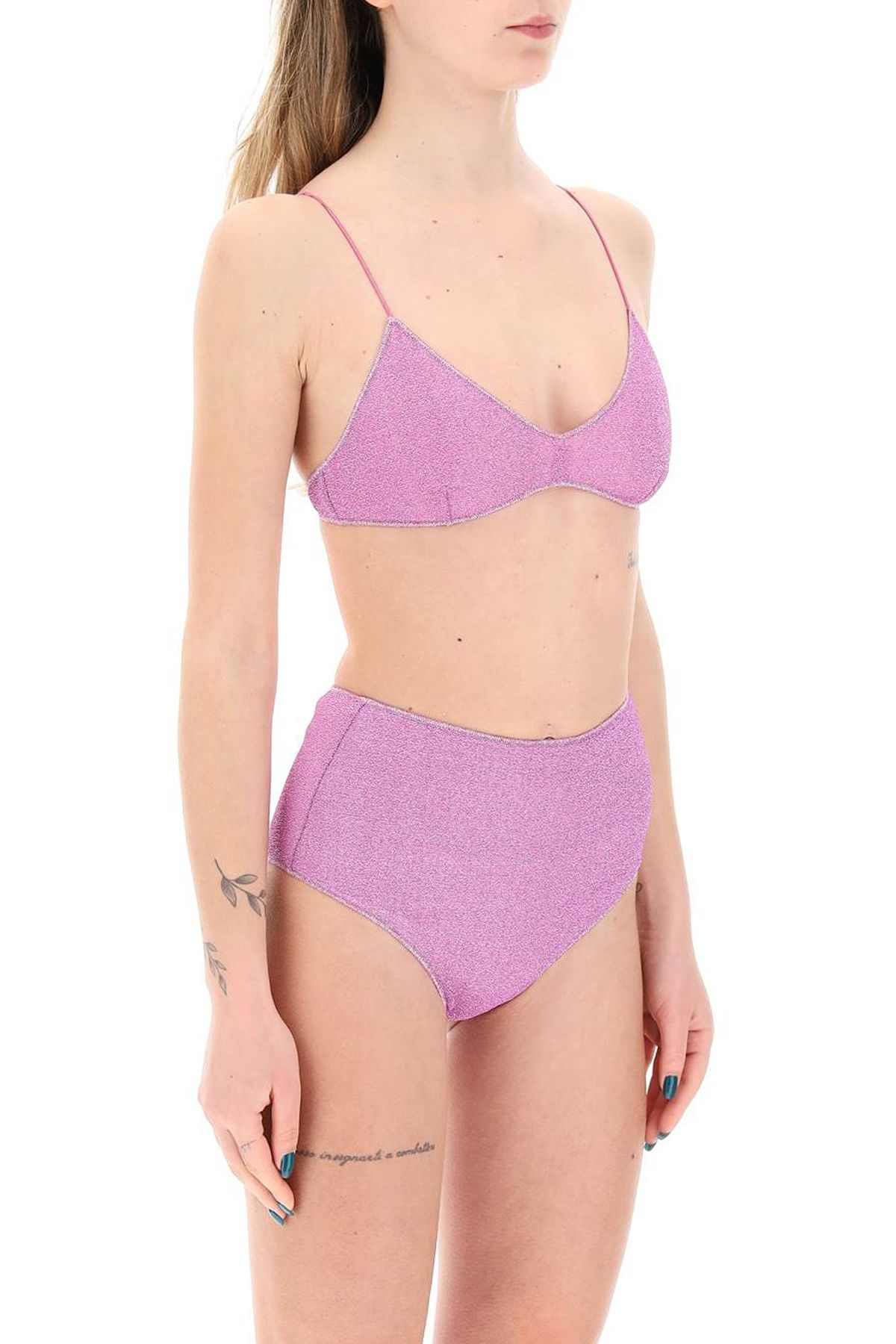 Shop Oseree Lumière Bikini In Purple