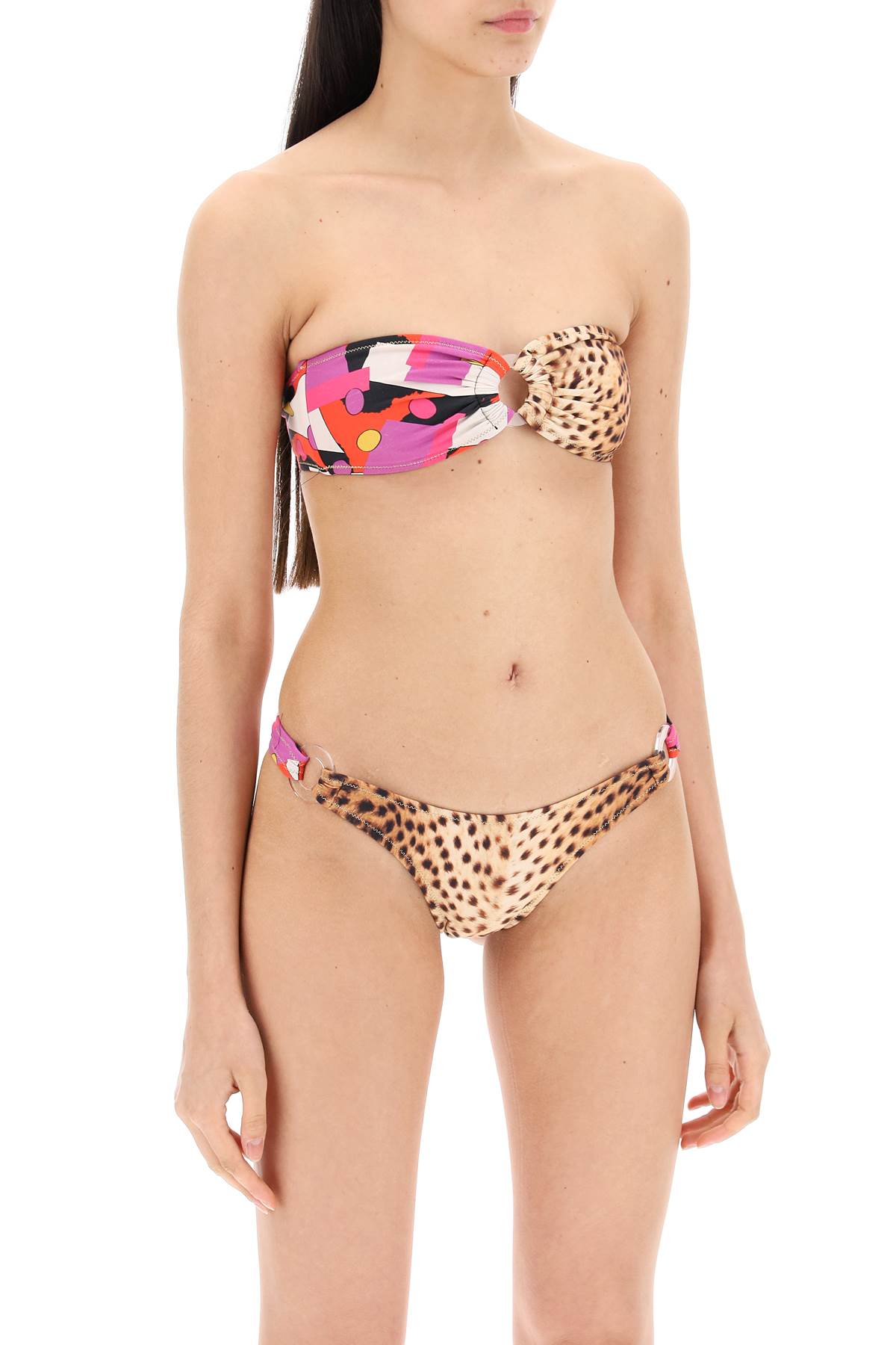 Shop Reina Olga Bandcamp Bikini Set In Multicolor