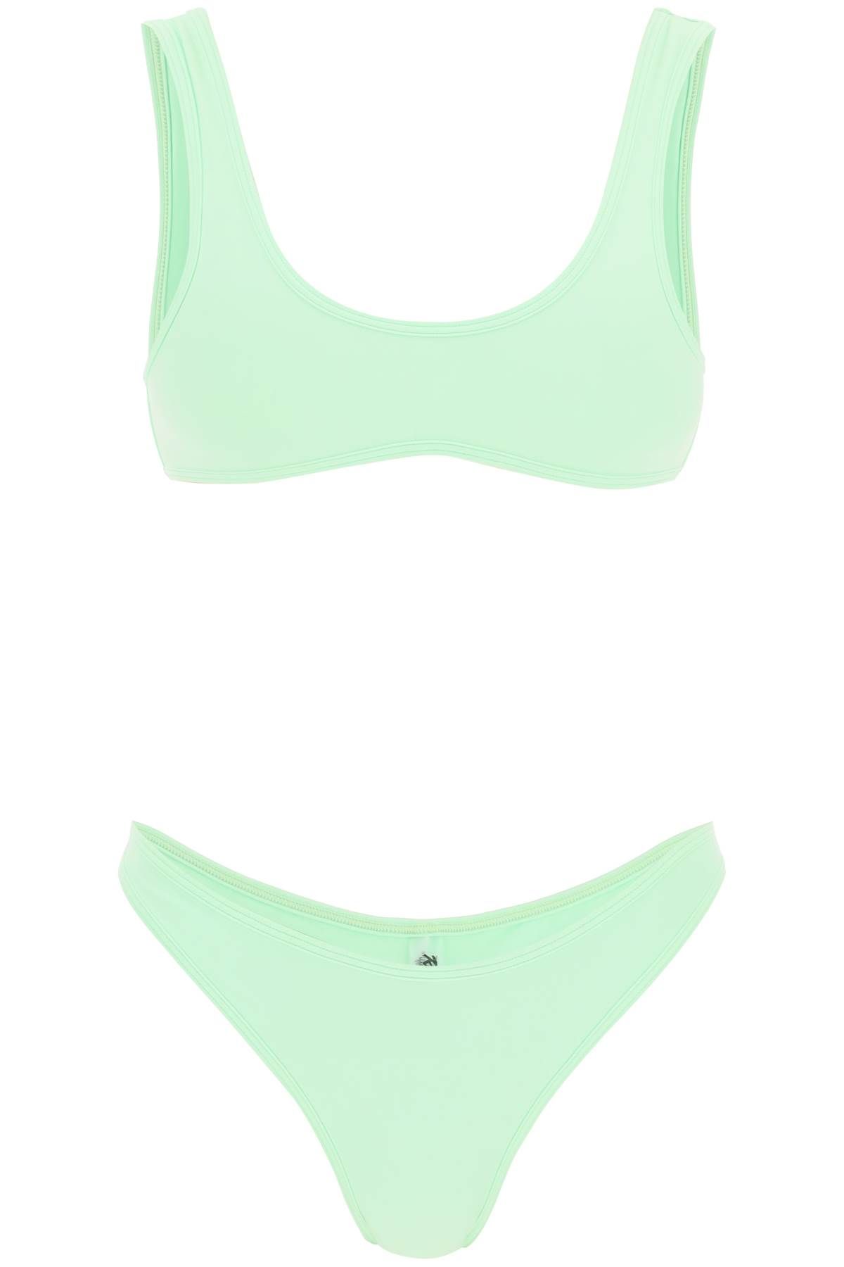 Shop Reina Olga 'coolio' Bikini Set In Green