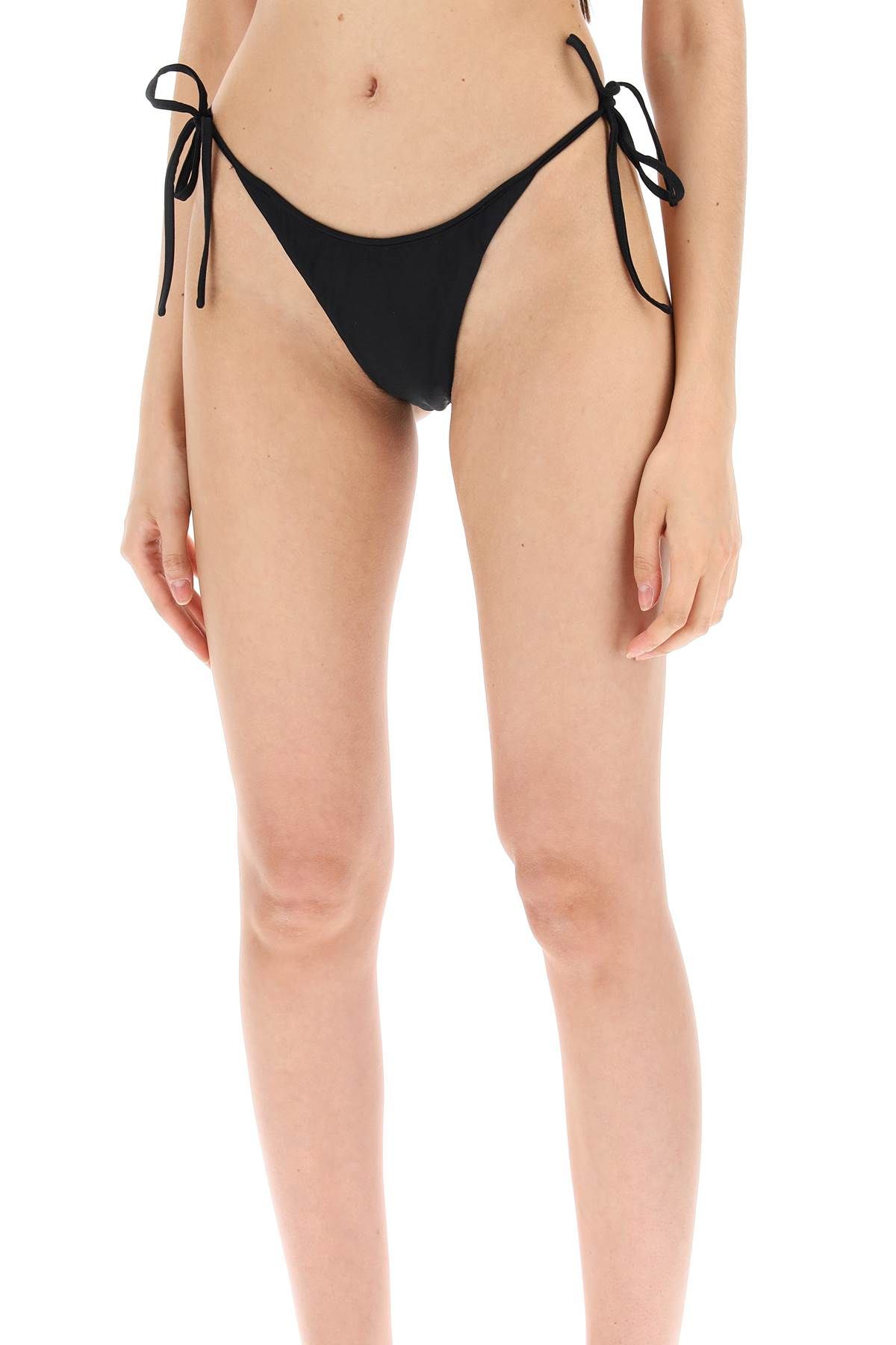 Shop Self-portrait "bikini Bottom With Lace In Black