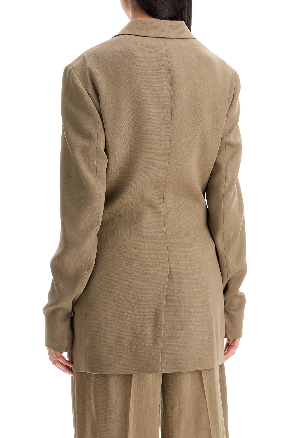 Shop Acne Studios Tailored Wool Blend Jacket For Men In Khaki