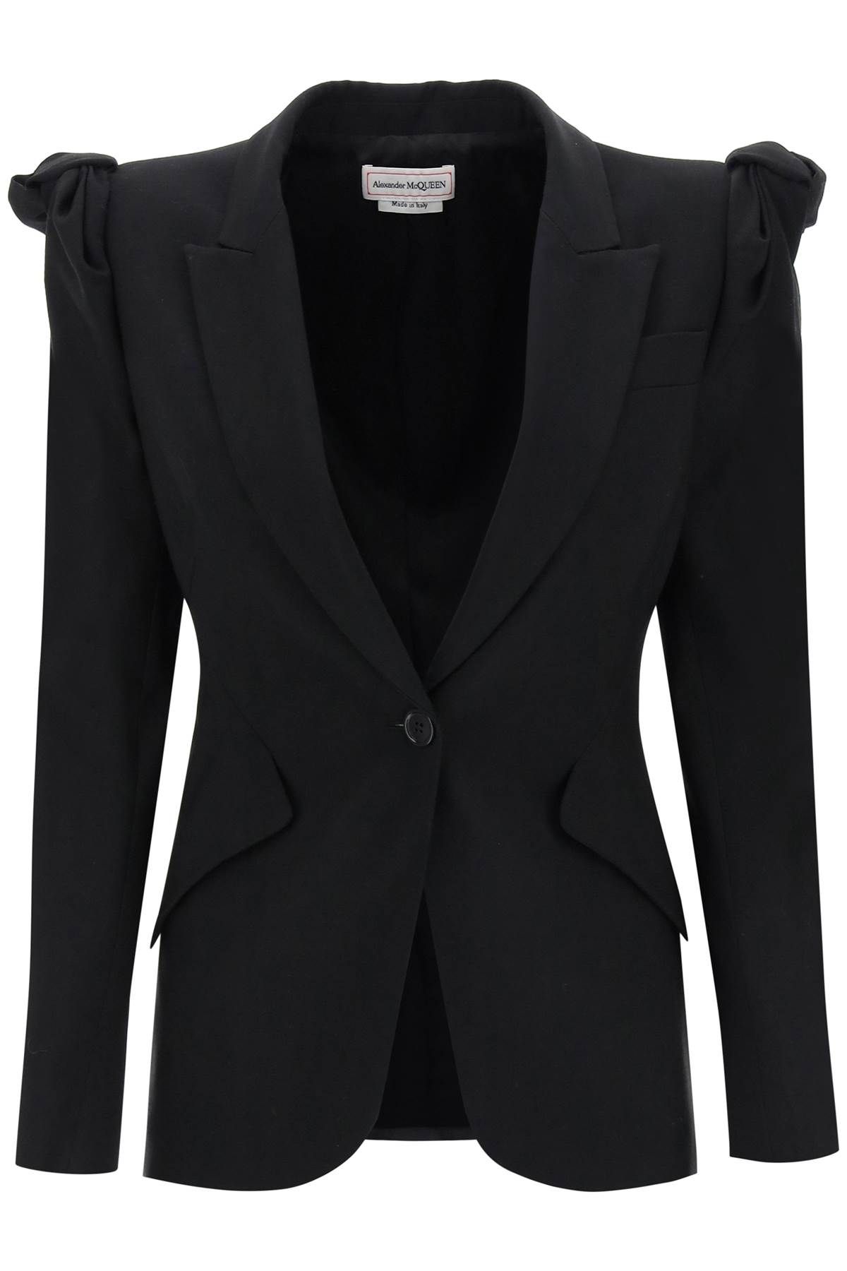 ALEXANDER MCQUEEN JACKET WITH KNOTTED SHOULDERS