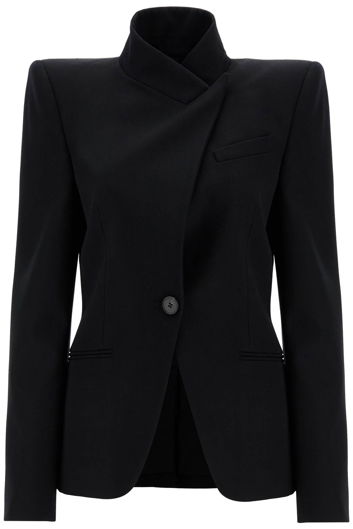 Shop Alexander Mcqueen Twisted Cavalry Jacket For In Black