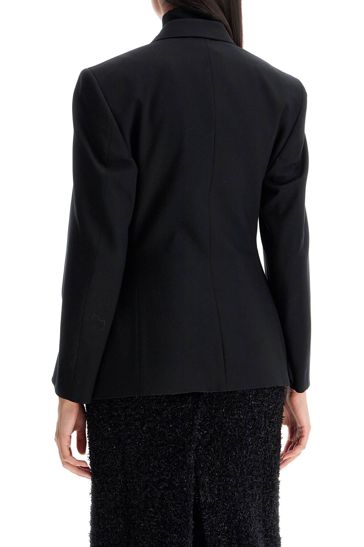 Shop Balenciaga Single-breasted Hourglass Jacket In Black