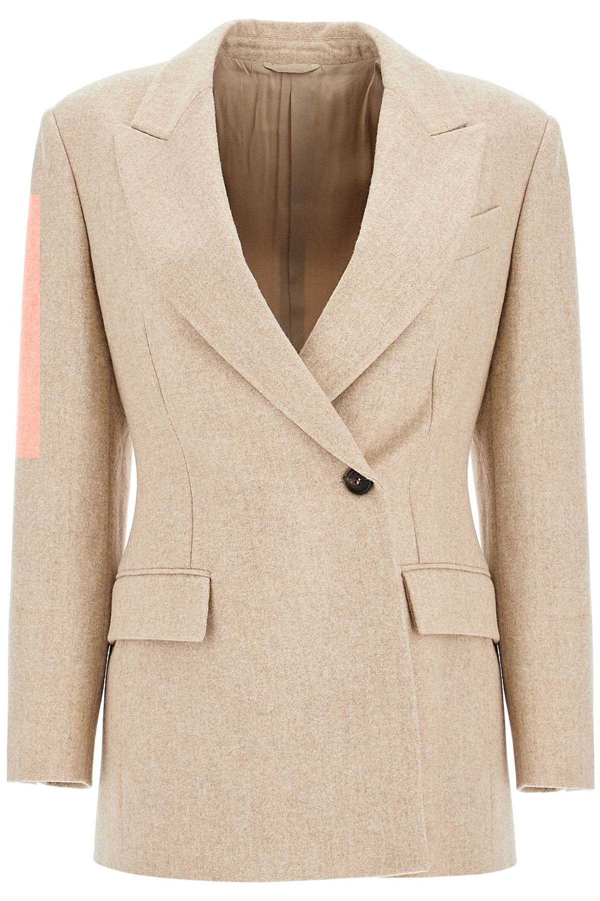 Shop Brunello Cucinelli Double-breasted Wool And Alpaca In Beige