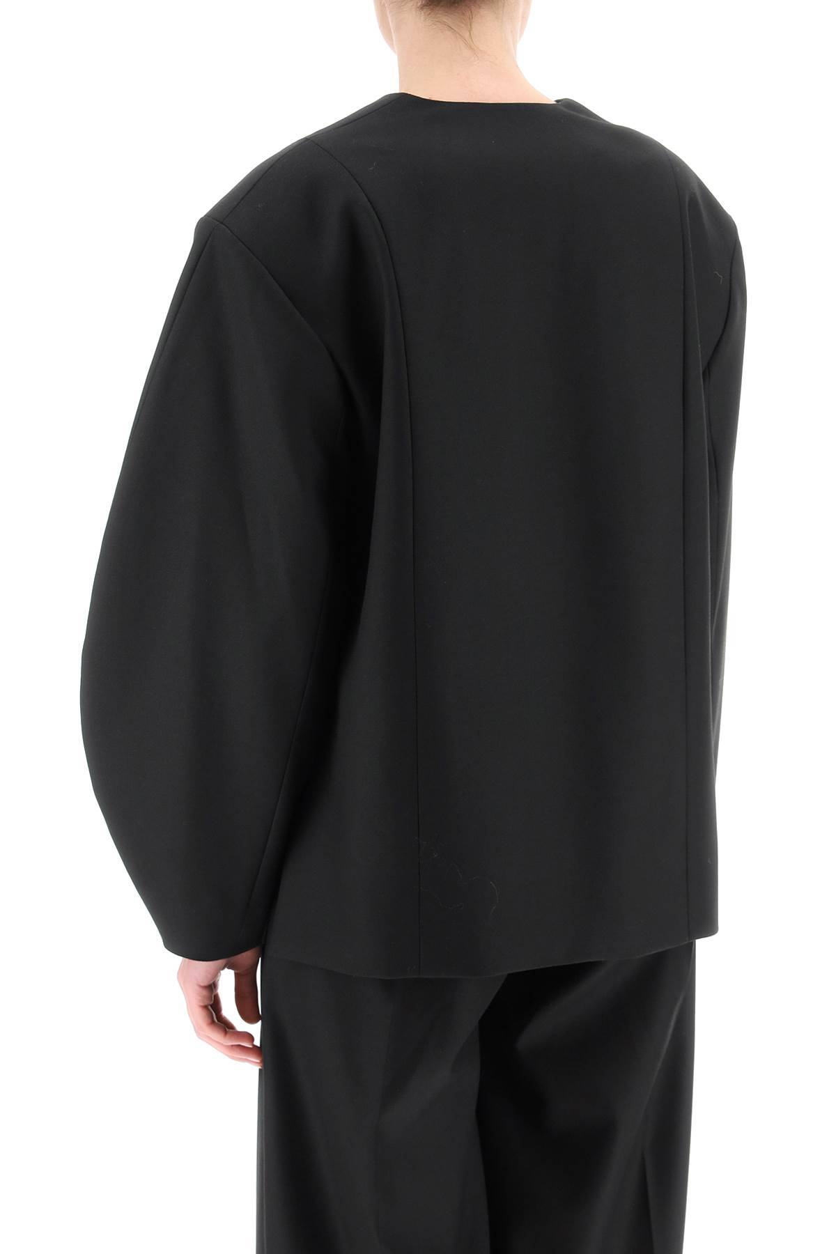 Shop By Malene Birger 'gardis' Bouffant Sleeve Blazer In Black