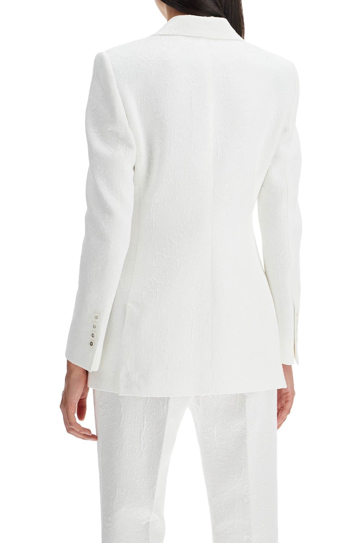 Shop Dolce & Gabbana Turlington Brocade Jacket In White