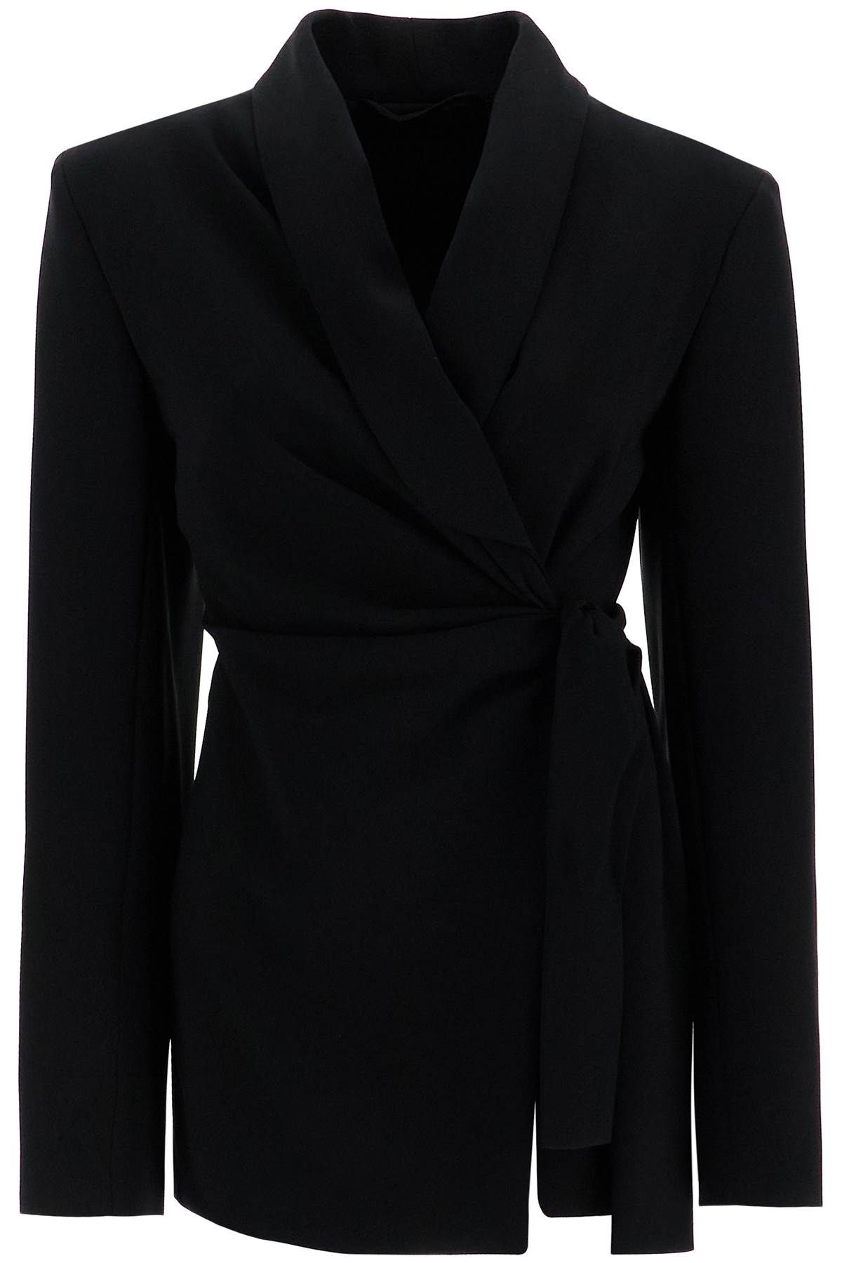 Shop Max Mara 'comma' Robe Jacket In Black