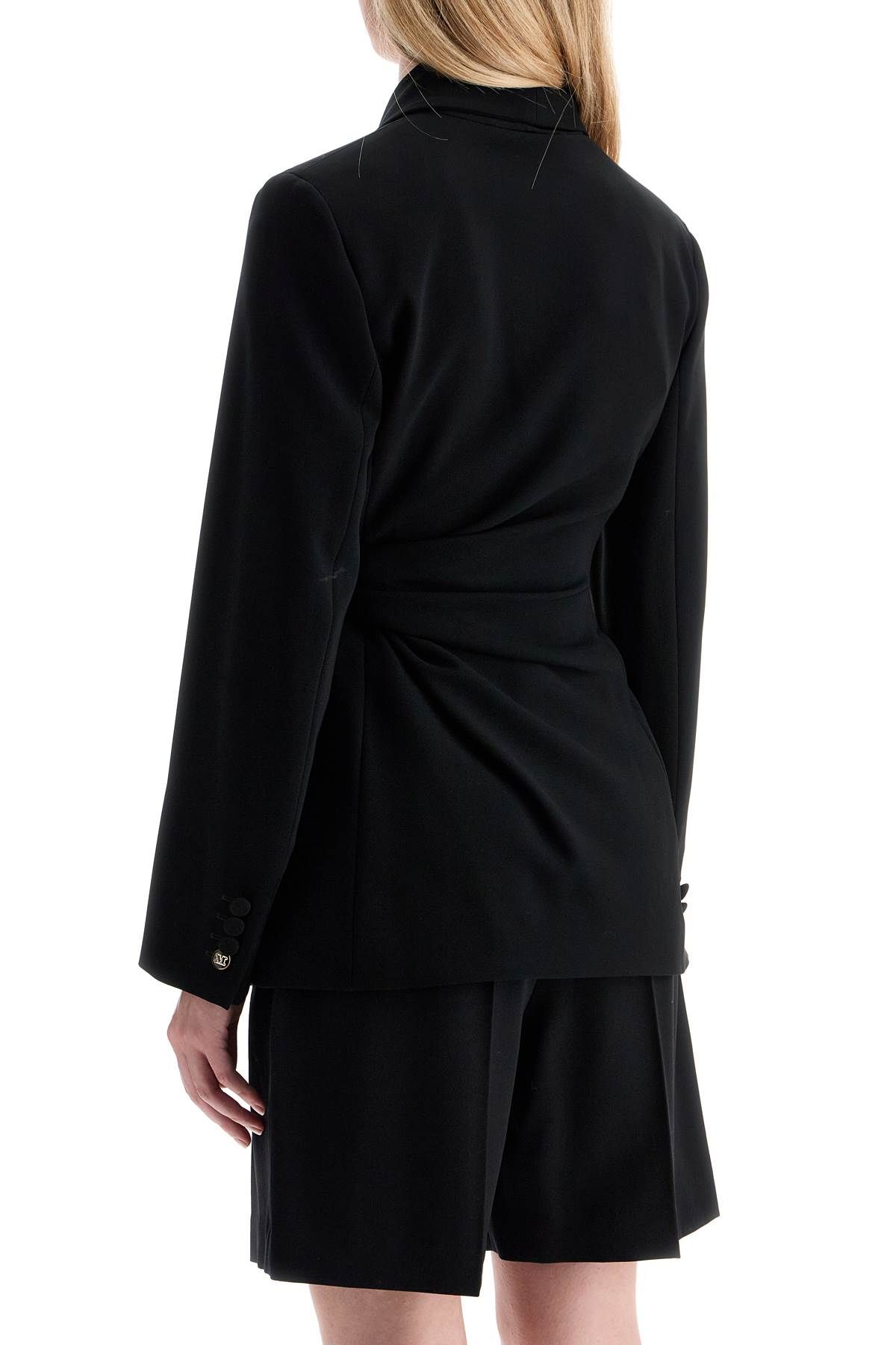 Shop Max Mara 'comma' Robe Jacket In Black