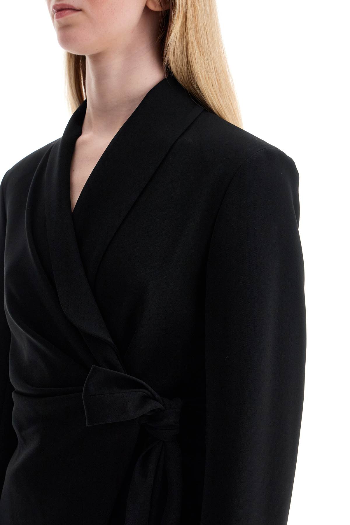 Shop Max Mara 'comma' Robe Jacket In Black