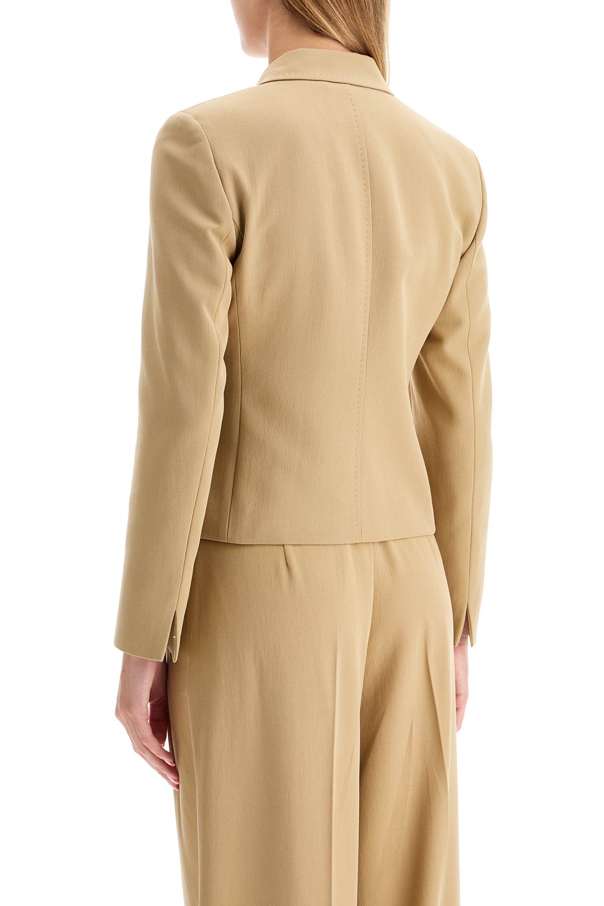 Shop Max Mara Single-breasted Canvas Jacket In ' In Beige