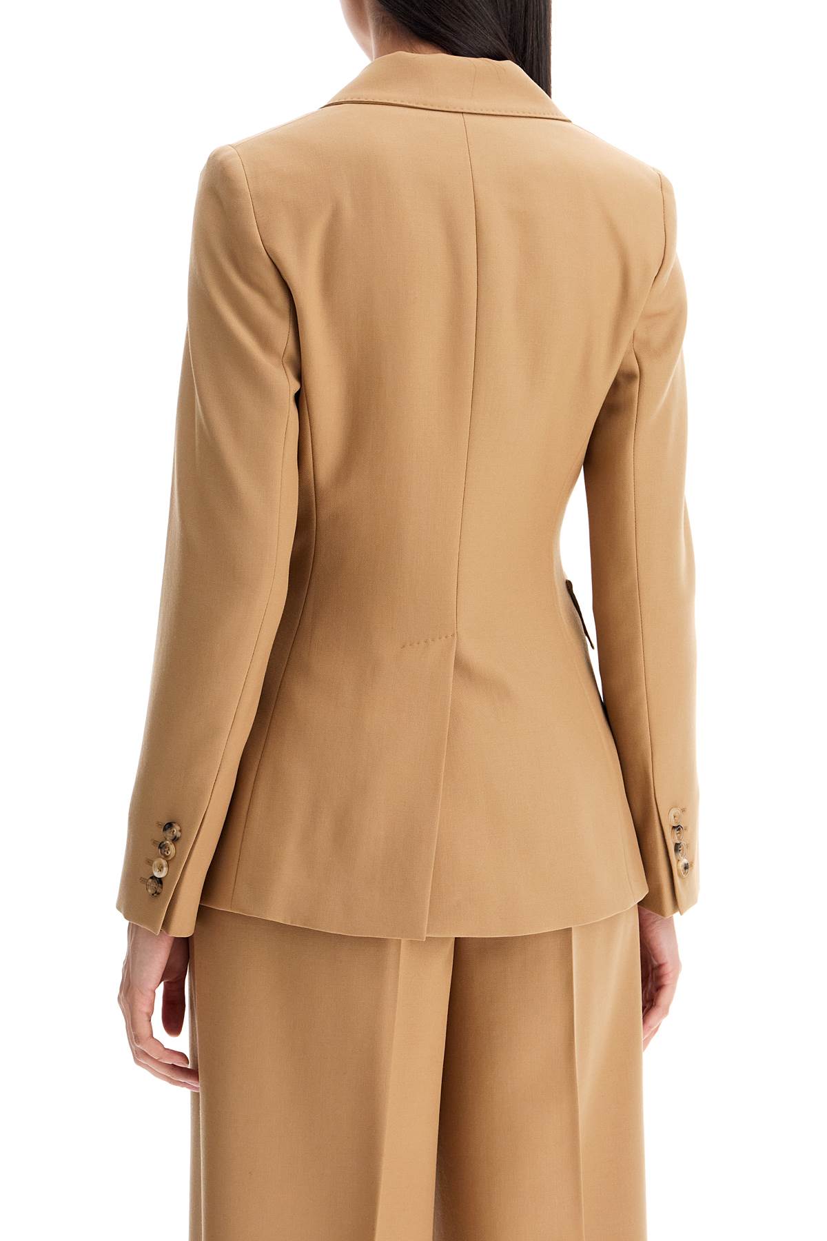 Shop Max Mara 'osanna' Wool Gabardine In Beige