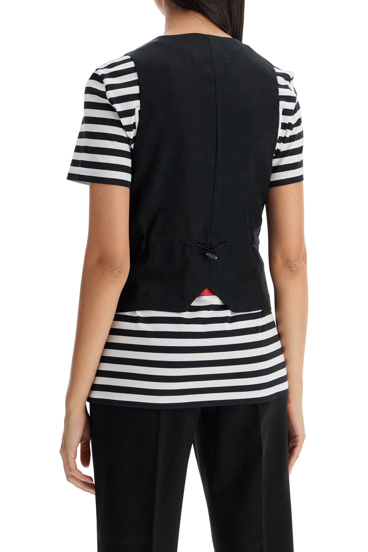 Shop Max Mara 'kiwi' Jersey Vest In Black