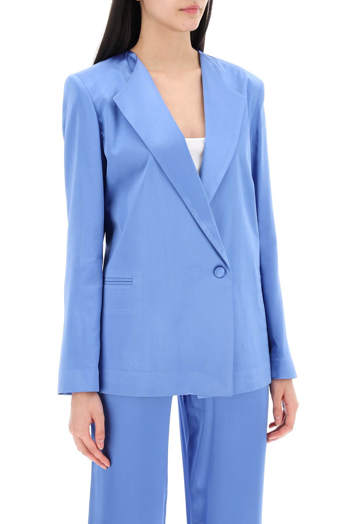 Shop Mvp Wardrobe Grand Ribaud Jacket In Light Blue