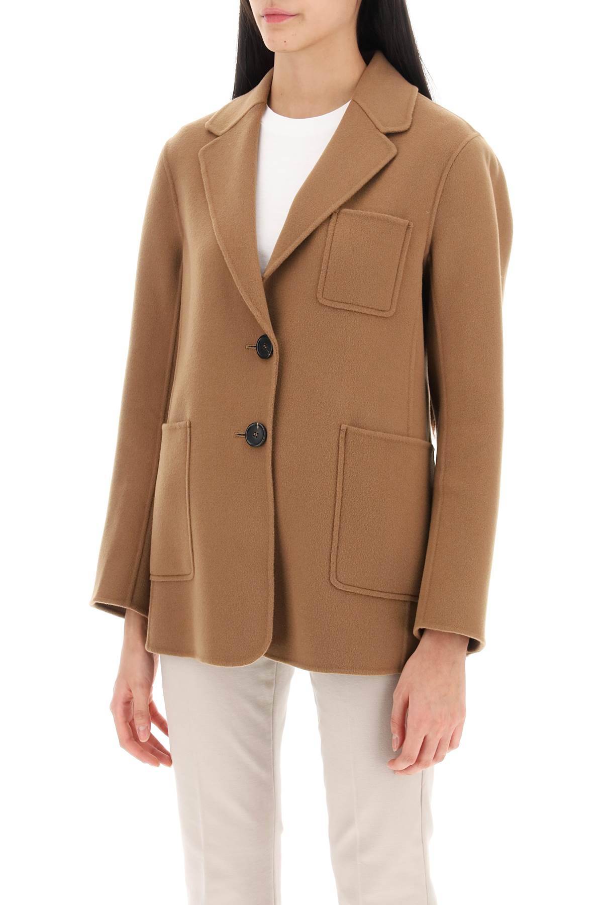 Shop 's Max Mara Angela Wool Jacket In Brown
