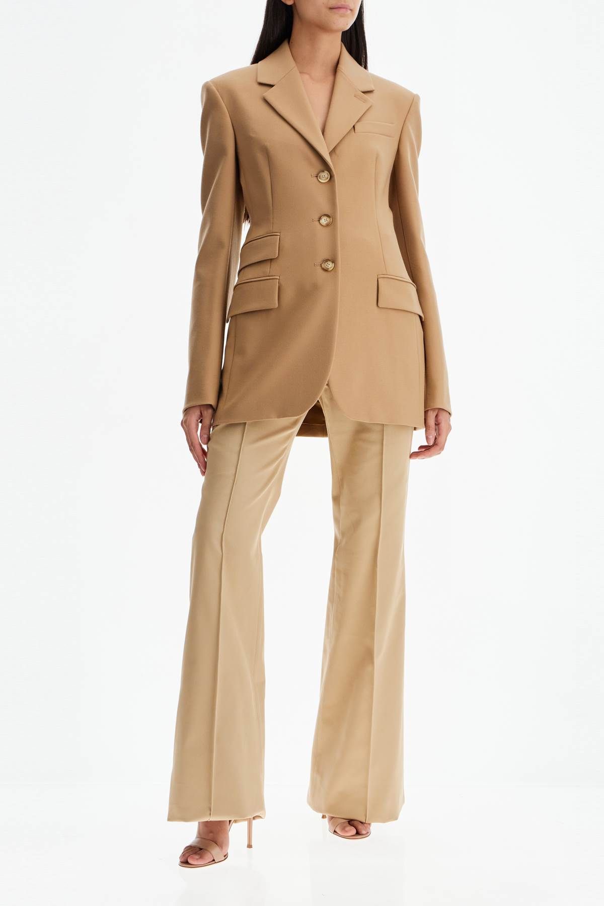 Shop Sportmax Stretch Wool 'opice' Bl In Beige