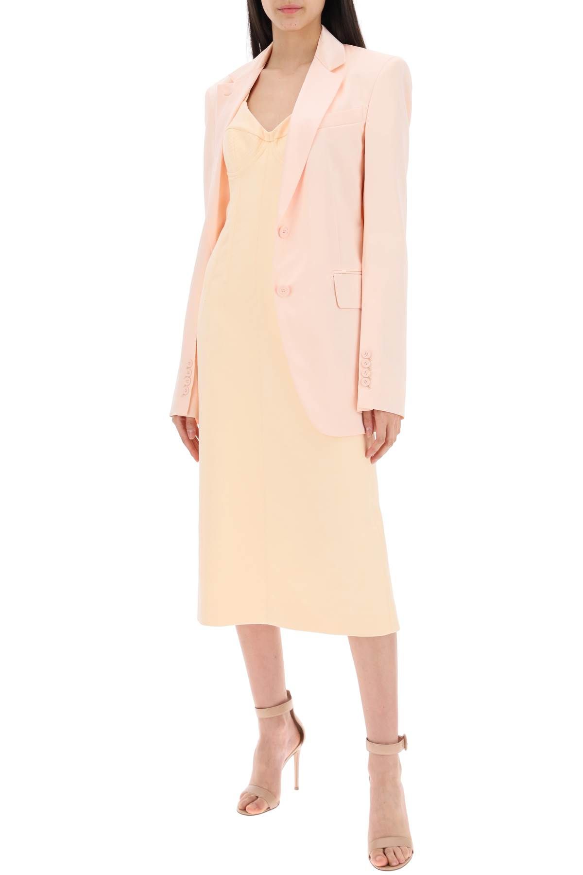 Shop Sportmax Satin Blazer For In Pink