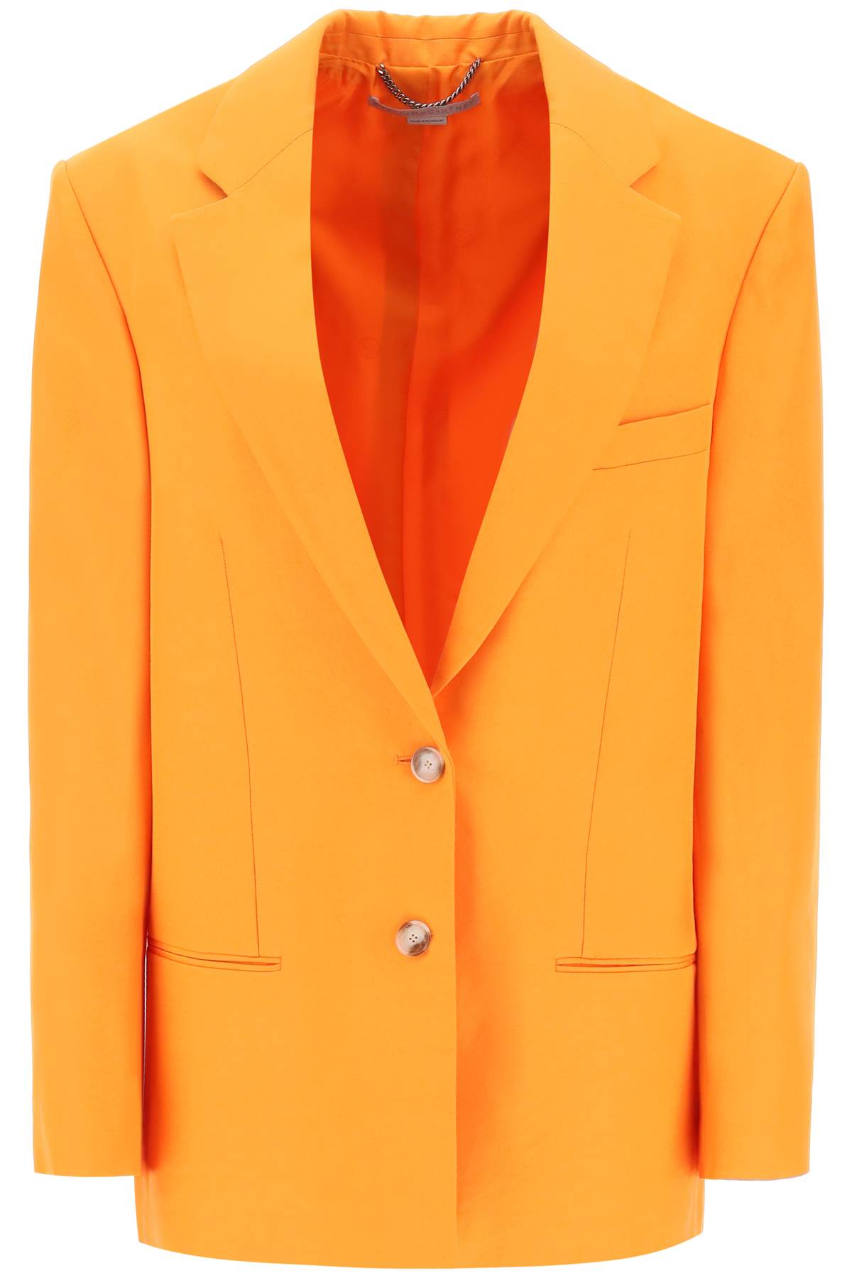 Shop Stella Mccartney Eco-friendly Single-breasted Visc In Orange