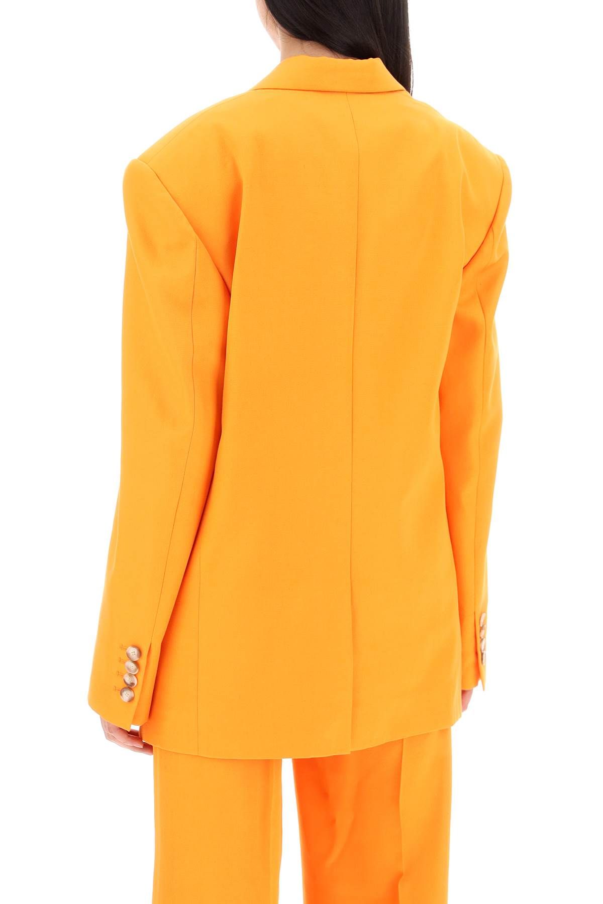 Shop Stella Mccartney Eco-friendly Single-breasted Visc In Orange