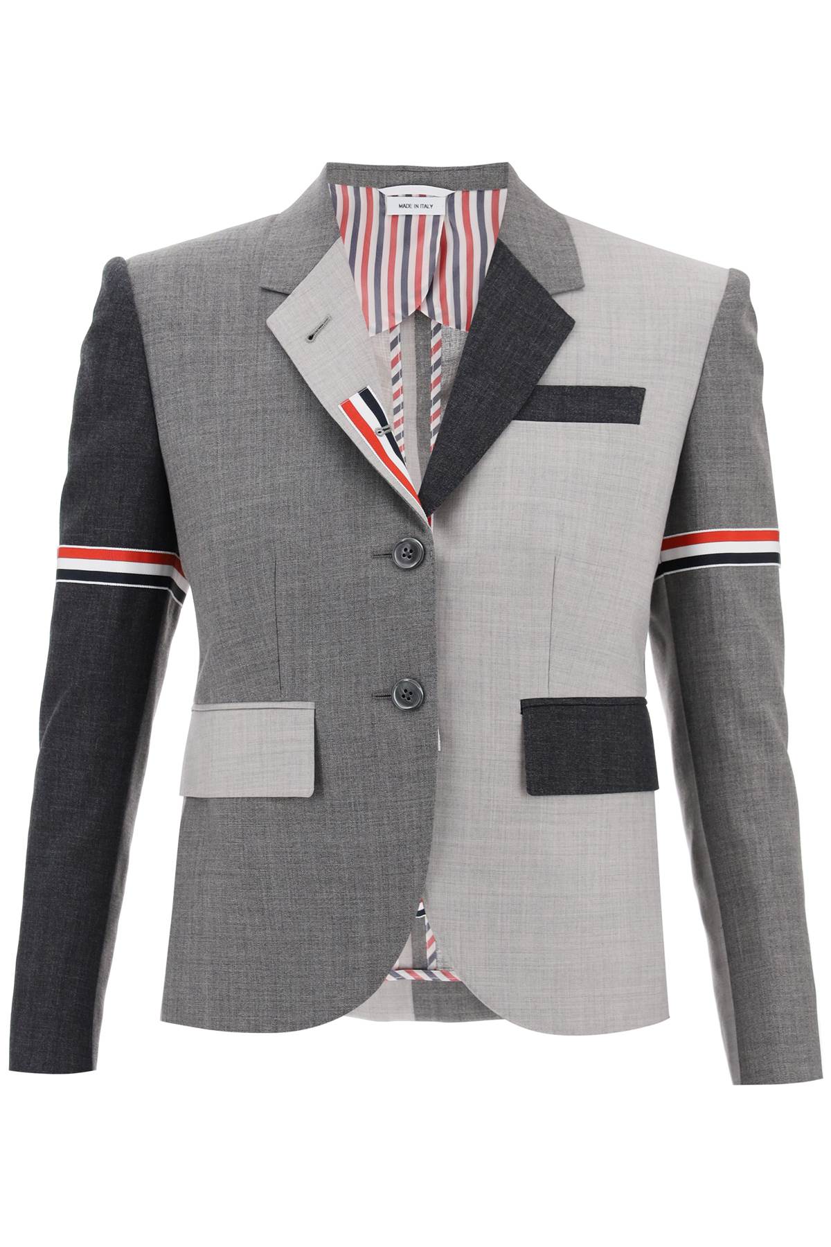 Shop Thom Browne "blazer Fit 3 In Funmix In Grey