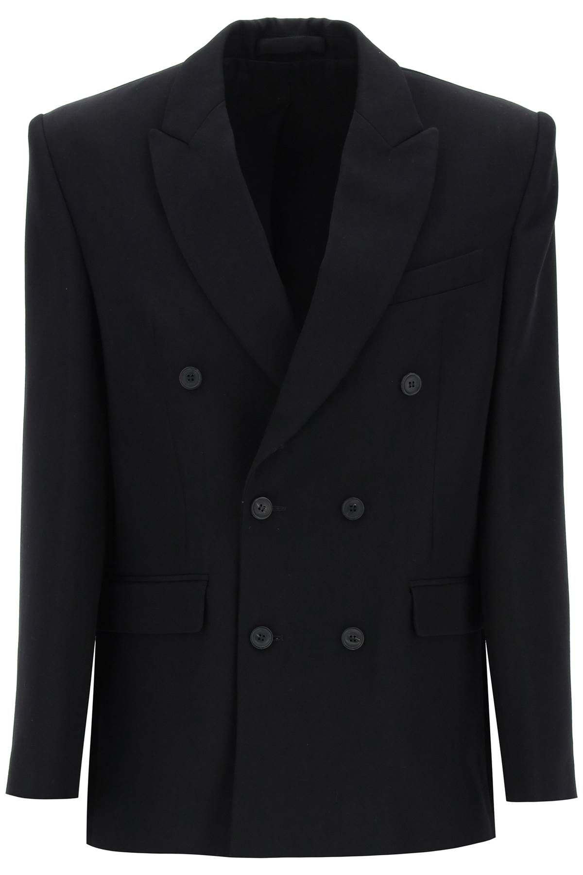 Shop Wardrobe.nyc Double-breasted Blazer In Black