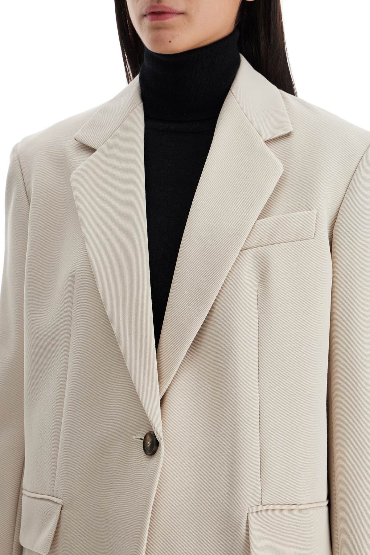 Shop Weekend Max Mara Single-breasted Cavalry Blazer In Beige