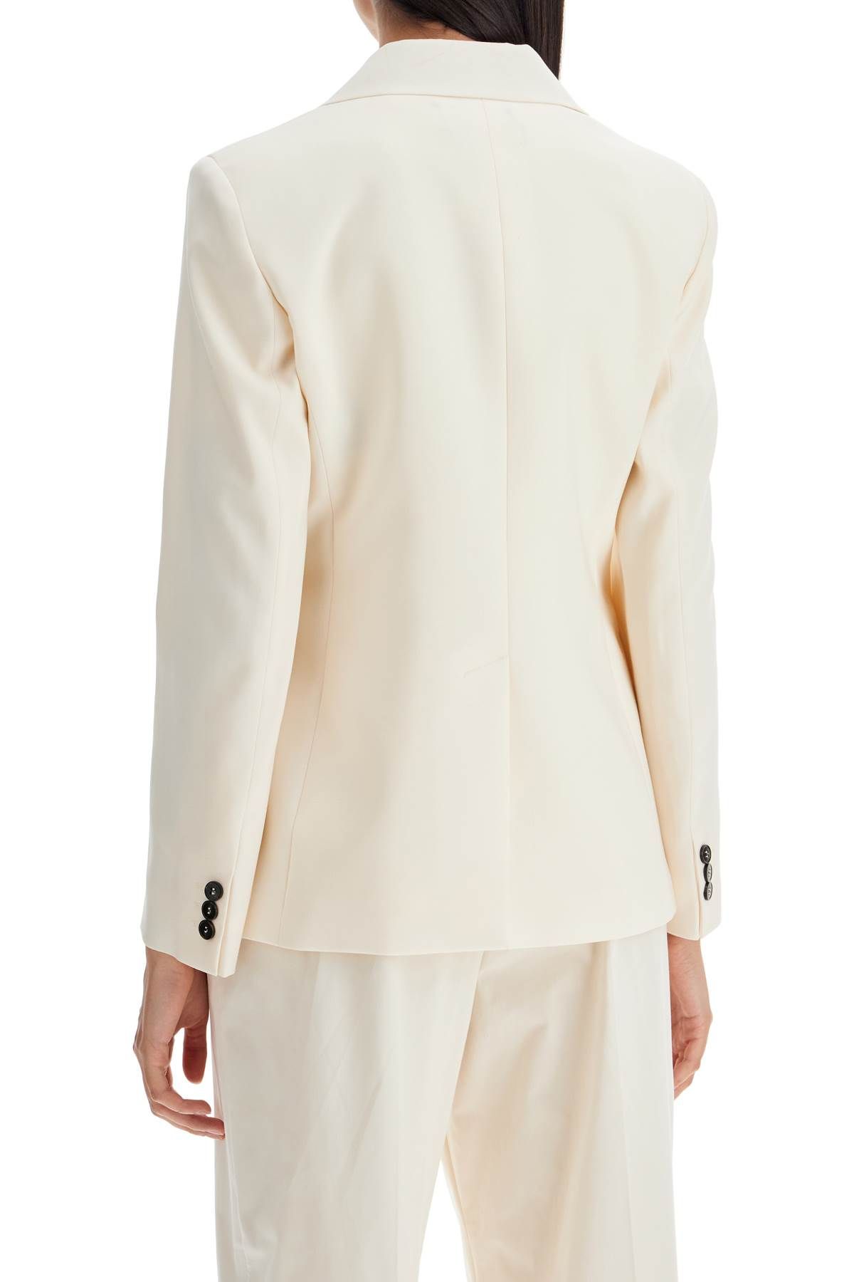 Shop Weekend Max Mara Single-breasted Lamine In White