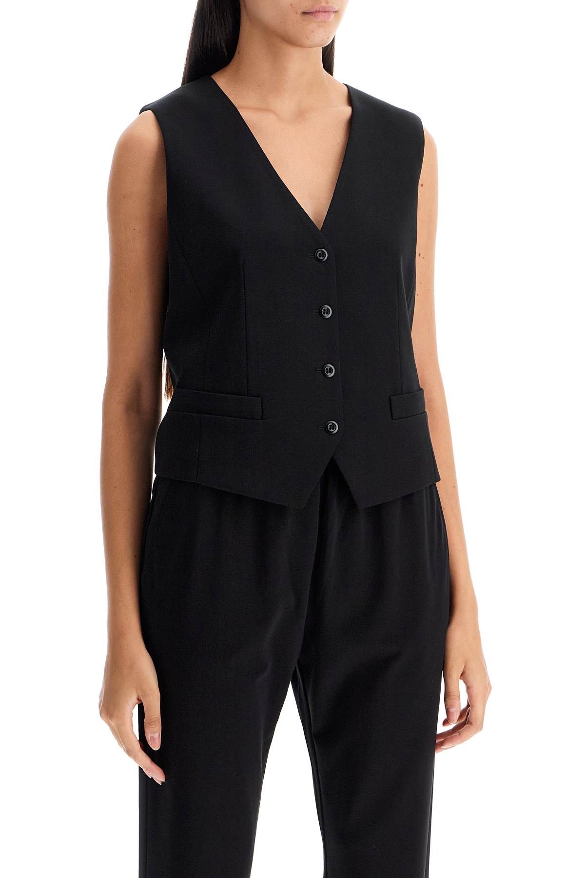 Shop Weekend Max Mara Short Jersey Vest For Men In Black