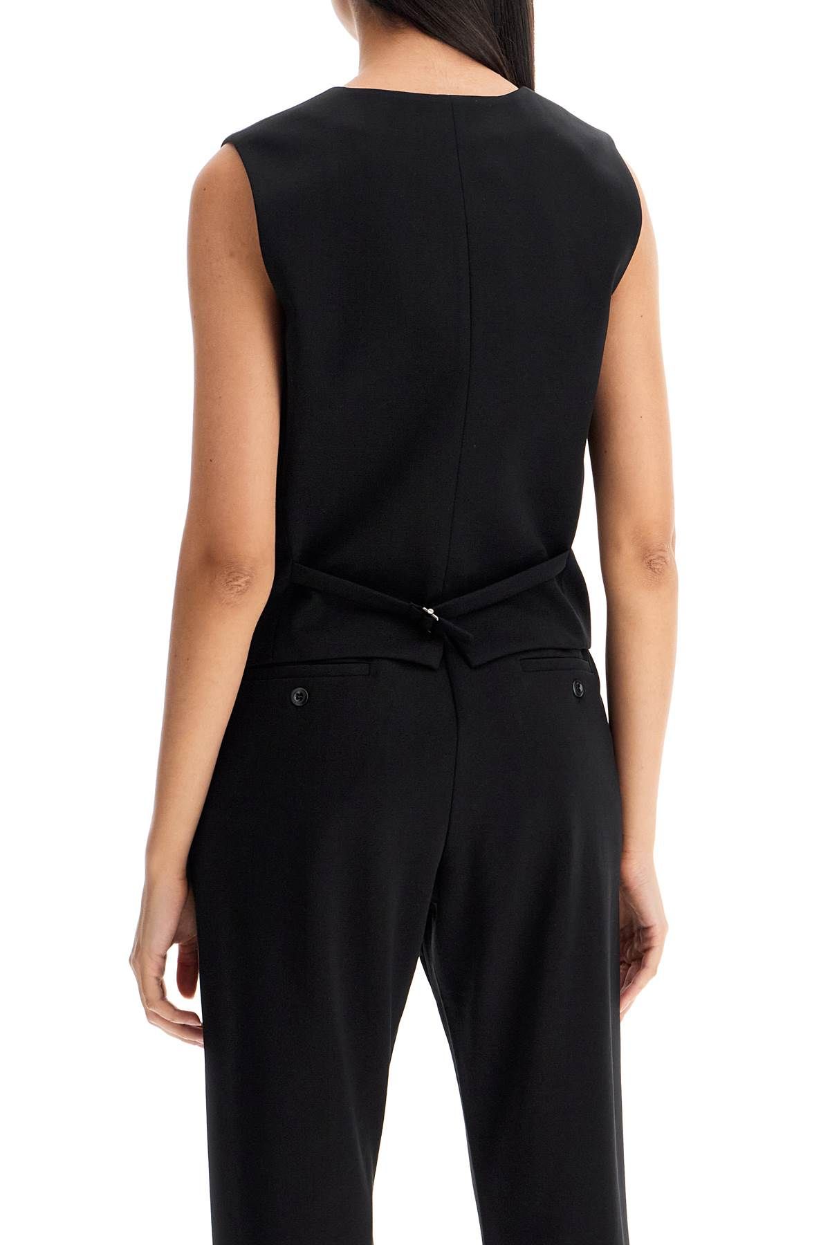 Shop Weekend Max Mara Short Jersey Vest For Men In Black