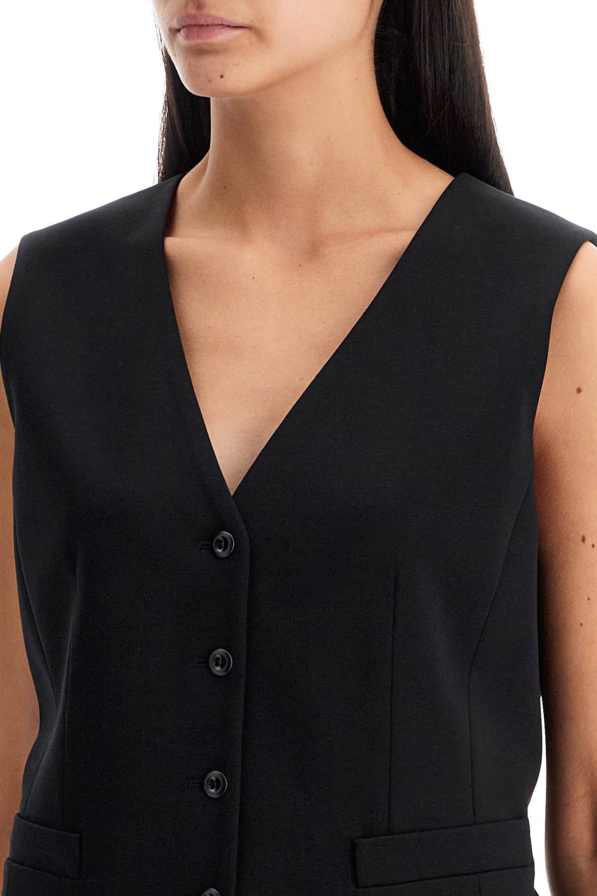 Shop Weekend Max Mara Short Jersey Vest For Men In Black