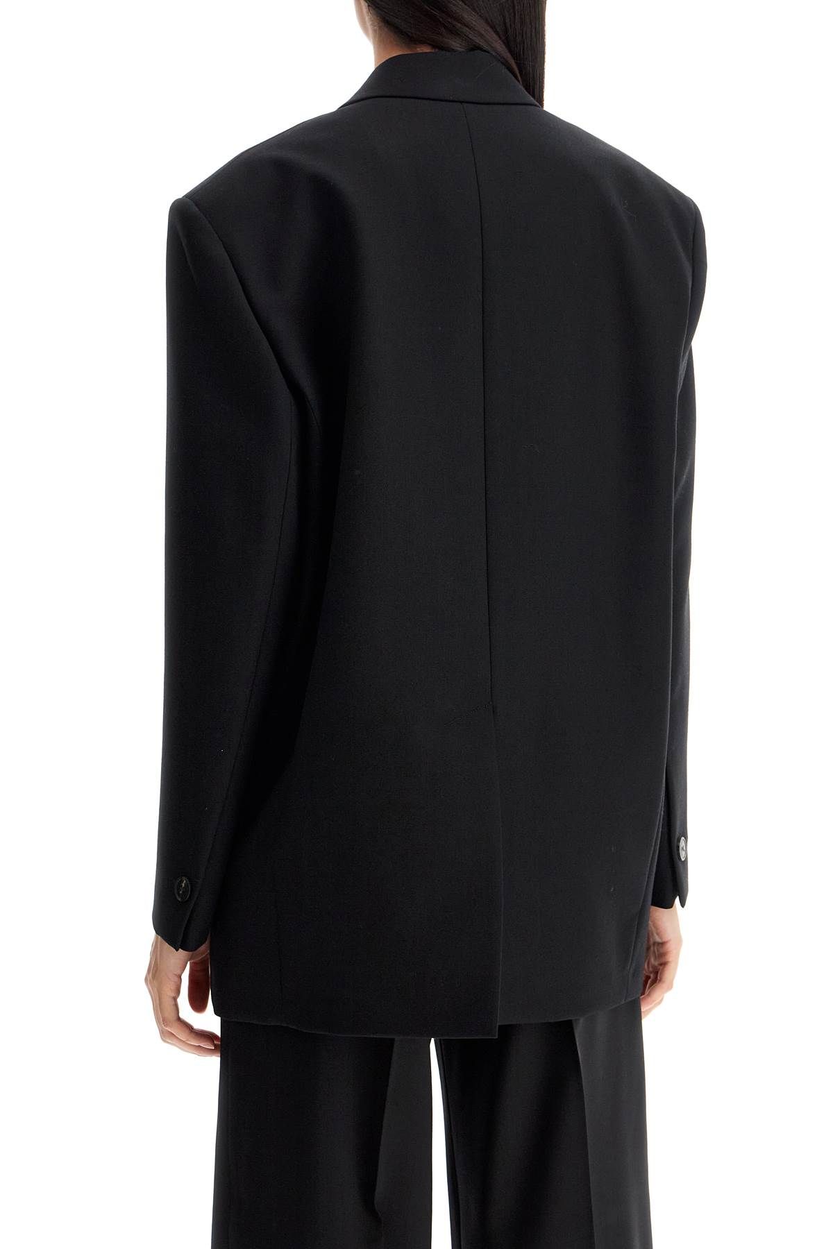 Shop Weekend Max Mara Oversized Wool 'bravo' Bl In Black