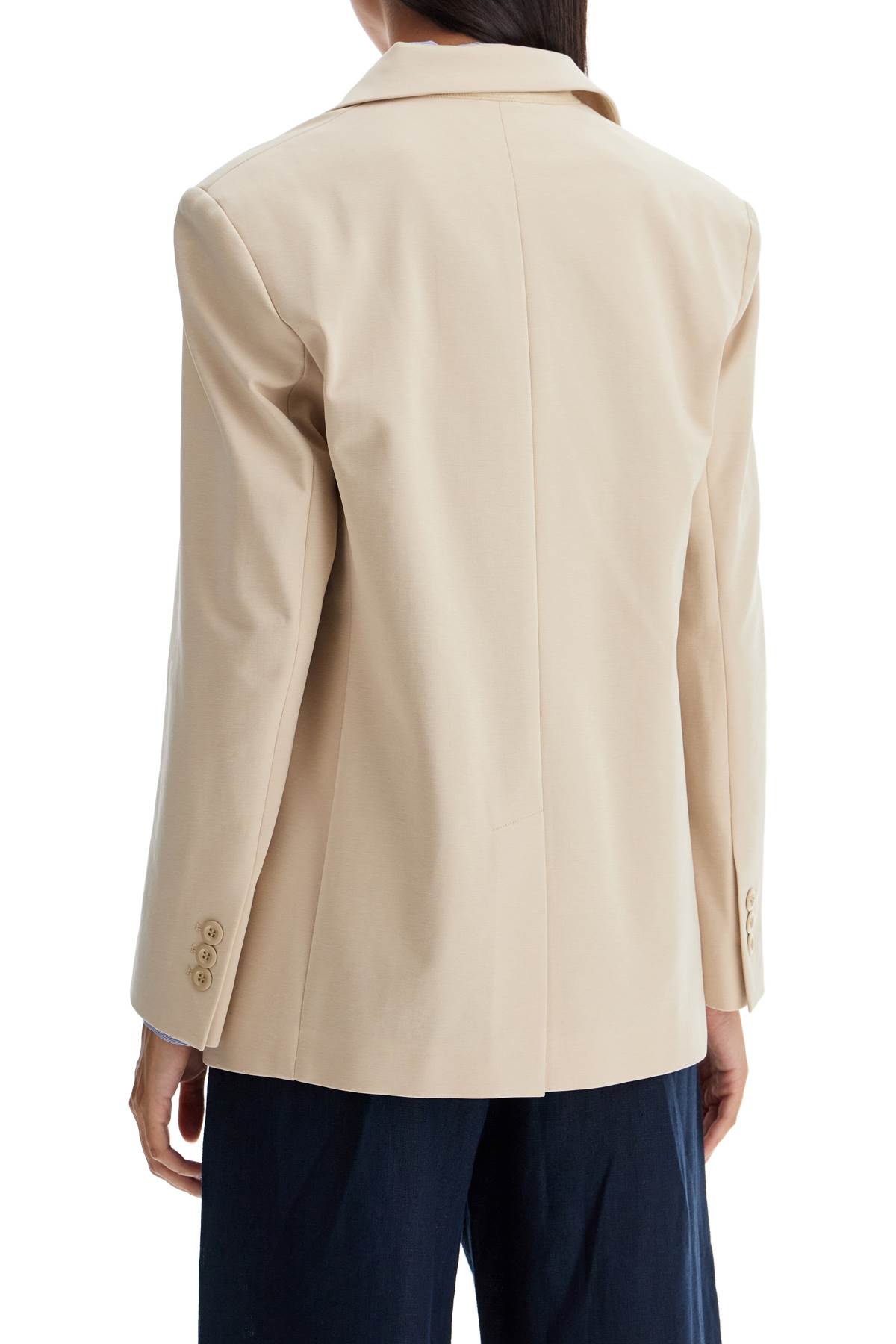 Shop Weekend Max Mara 'jersey Milano Blazer In Beige