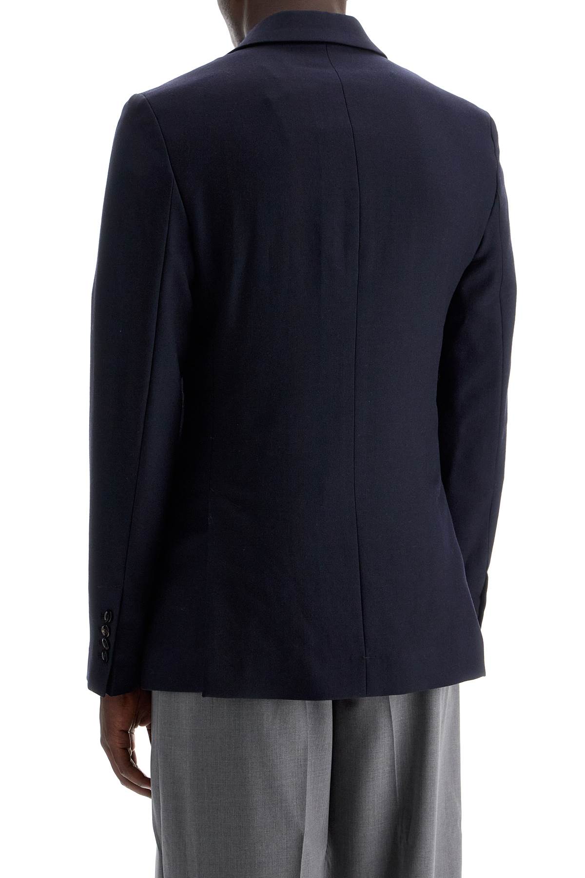 Shop Ami Alexandre Matiussi Double-breasted Wool Jacket In Blue