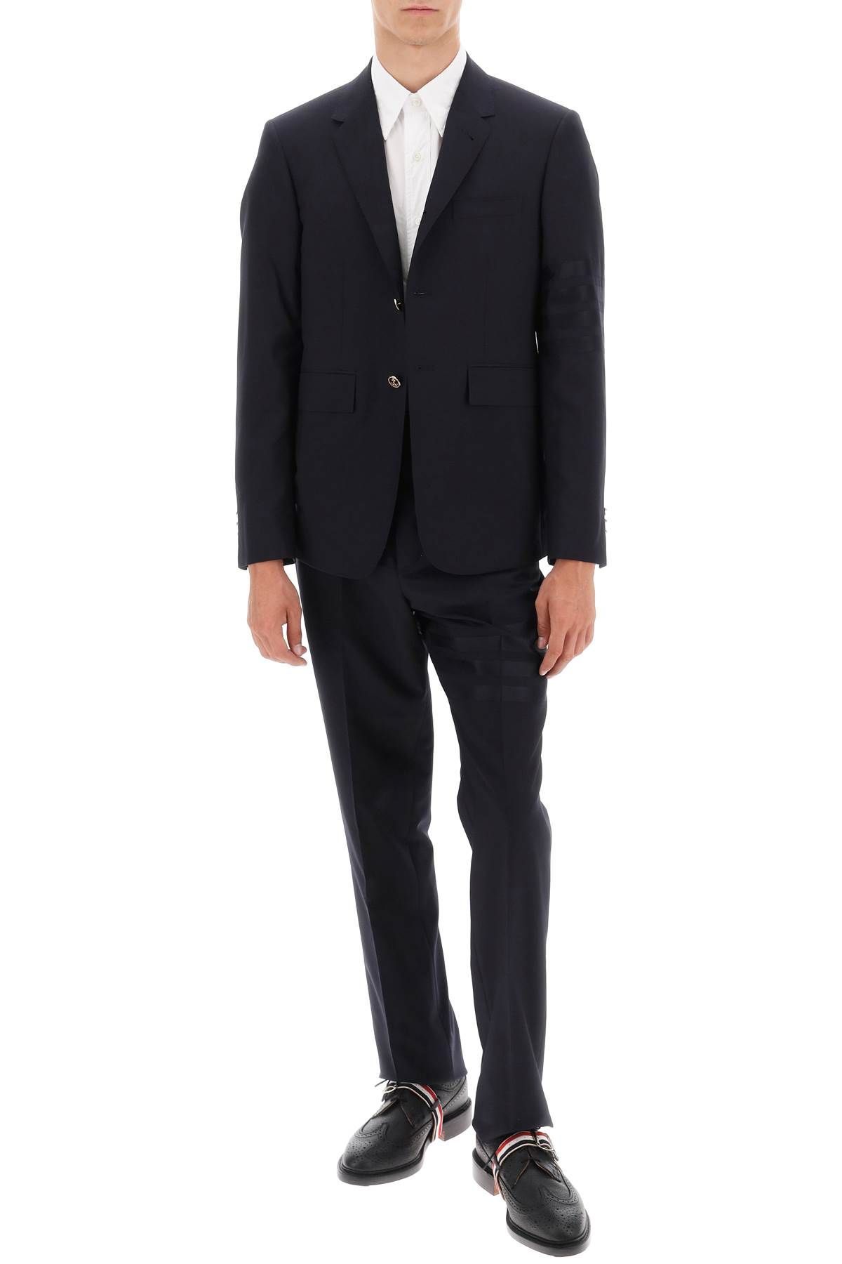 Shop Thom Browne Fit In Blue