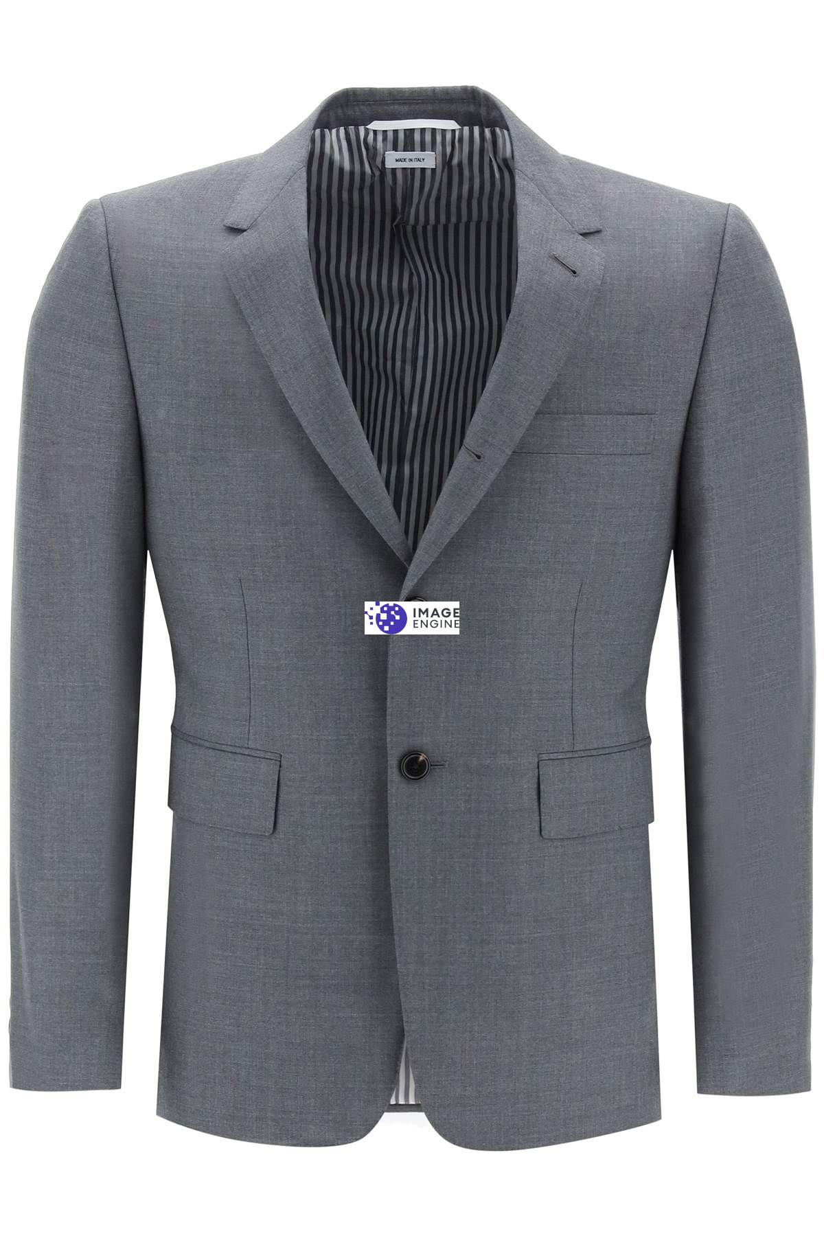 Thom Browne Classic Sport Coat Jacket In Grey