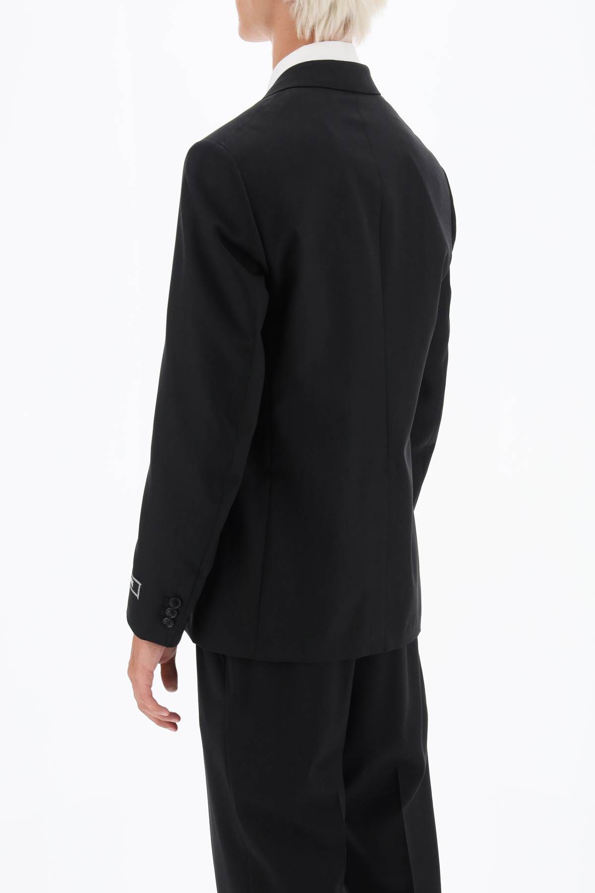 Shop Versace Medusa Biggie Single-breasted Blazer In Black