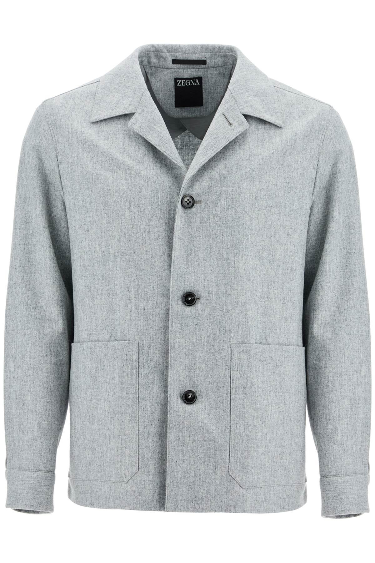 Zegna Alpine Wool Blazer For In Grey