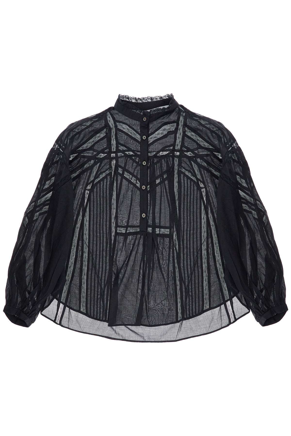 Shop Isabel Marant Étoile Cotton Gelma Blouse For In Black