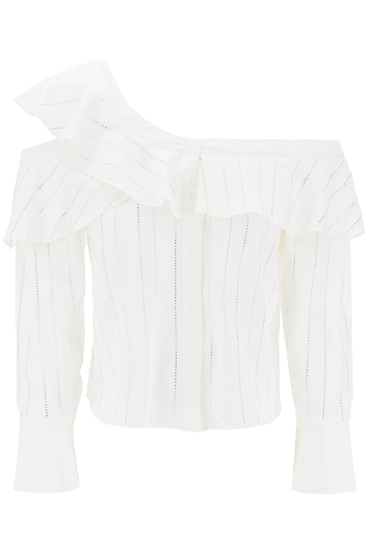 Shop Self-portrait Off-shoulder Blouse With In White