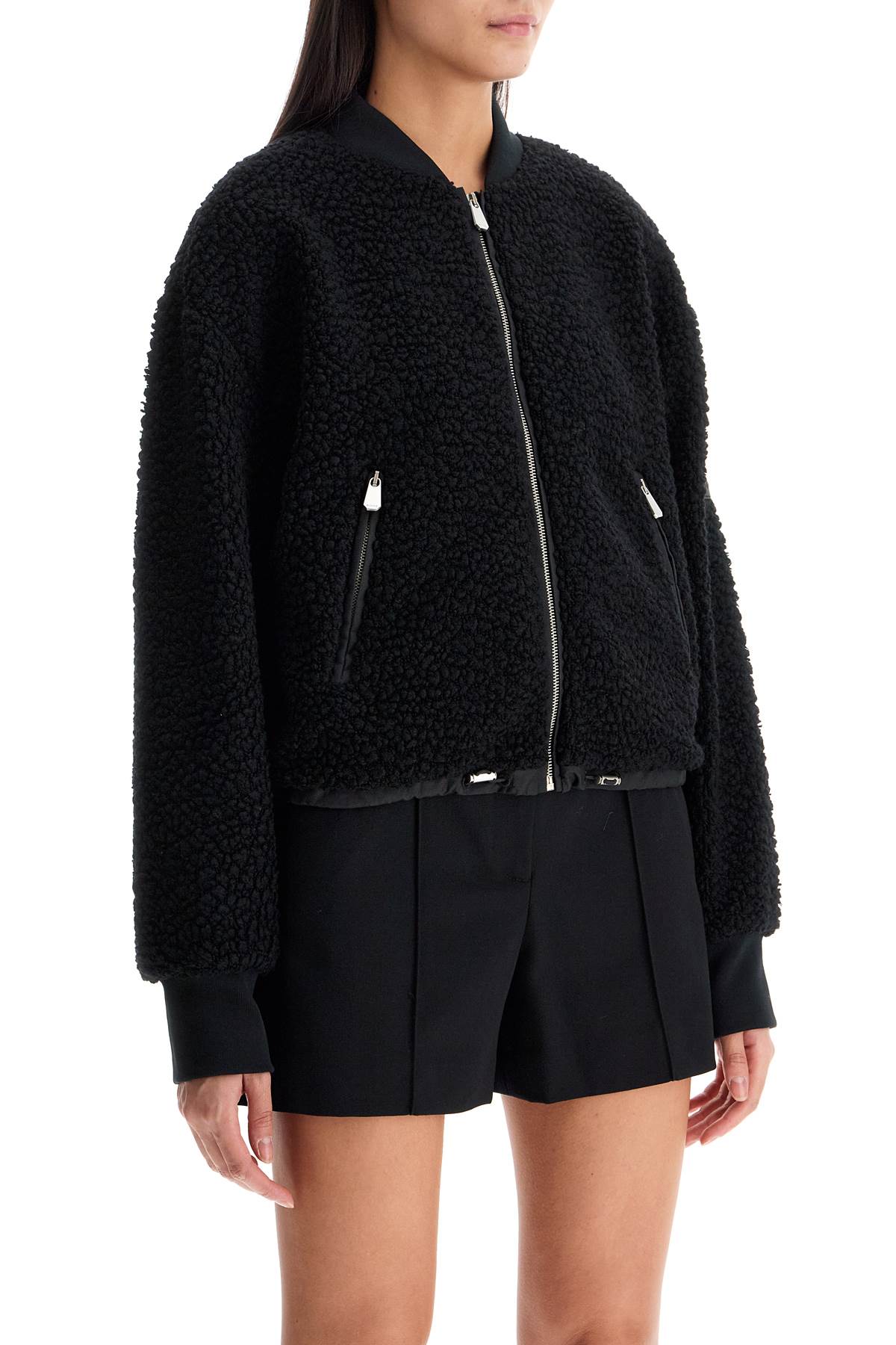 Shop Pinko Teddy Bomber Jacket For In Black