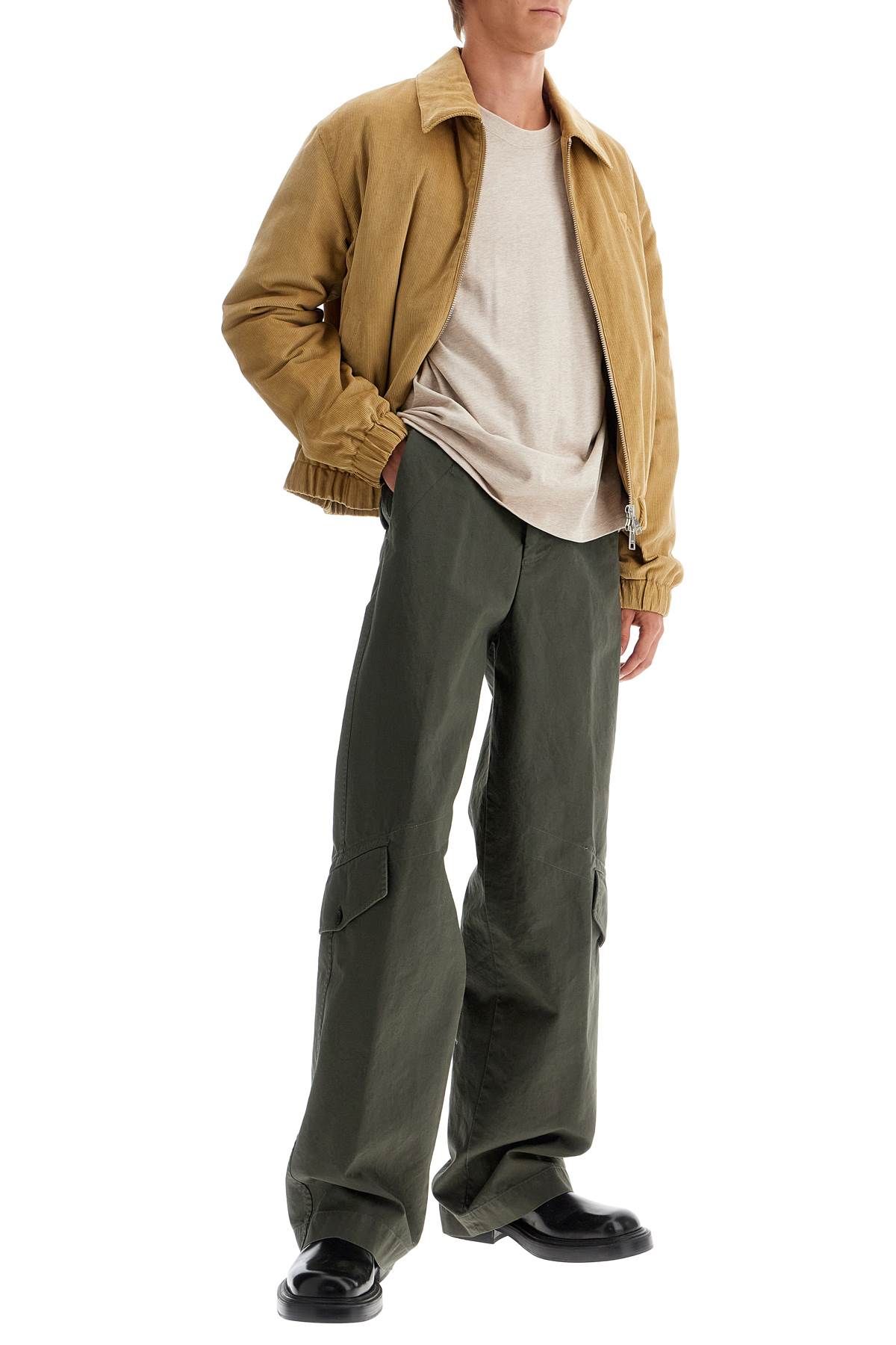 Shop Ami Alexandre Matiussi Corduroy Bomber Jacket In Beige