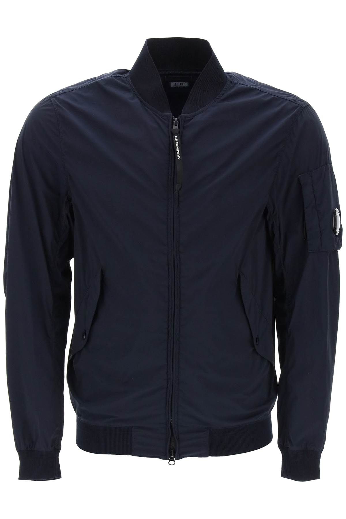 C.p. Company Zip-up Bomber Jacket In Blue