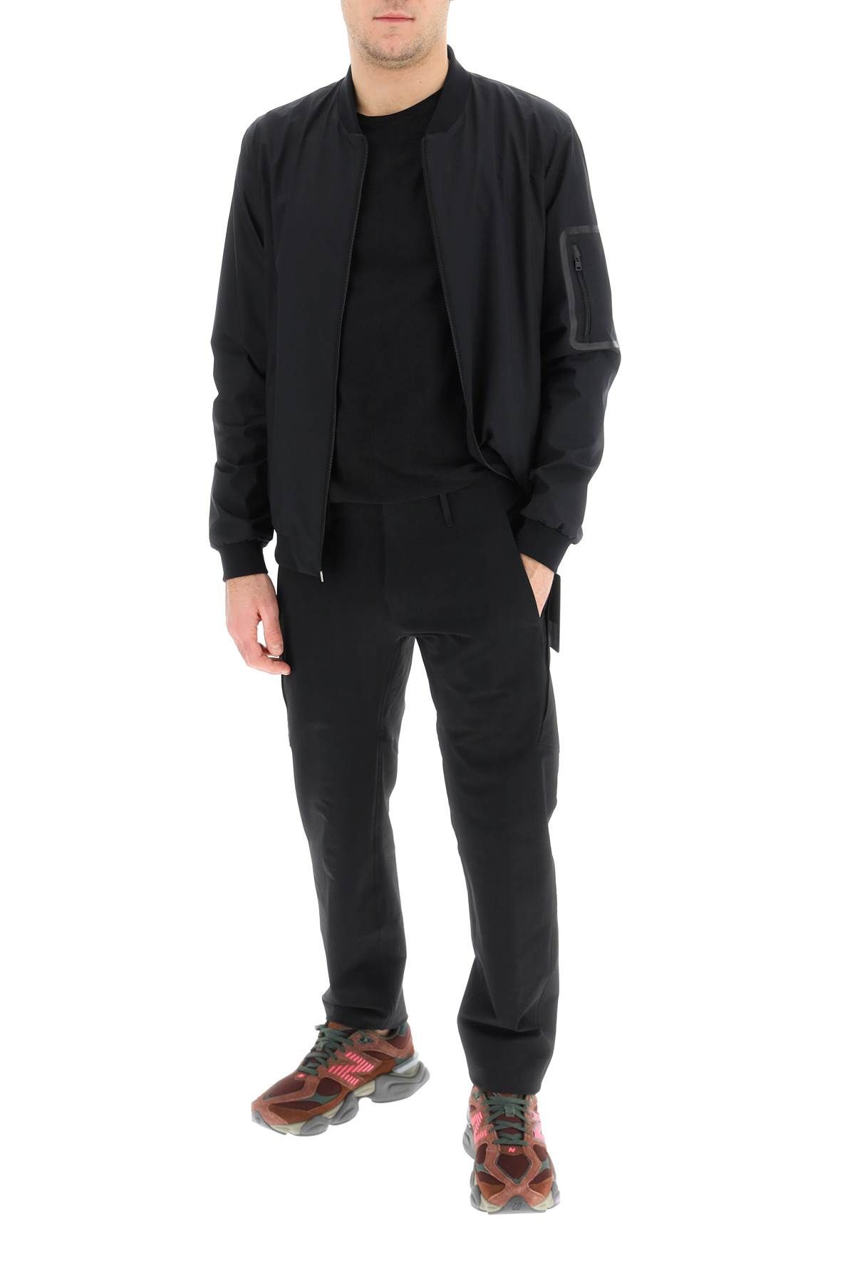 Shop Herno Laminar Bomber Jacket In Gore-tex Infinium In Black