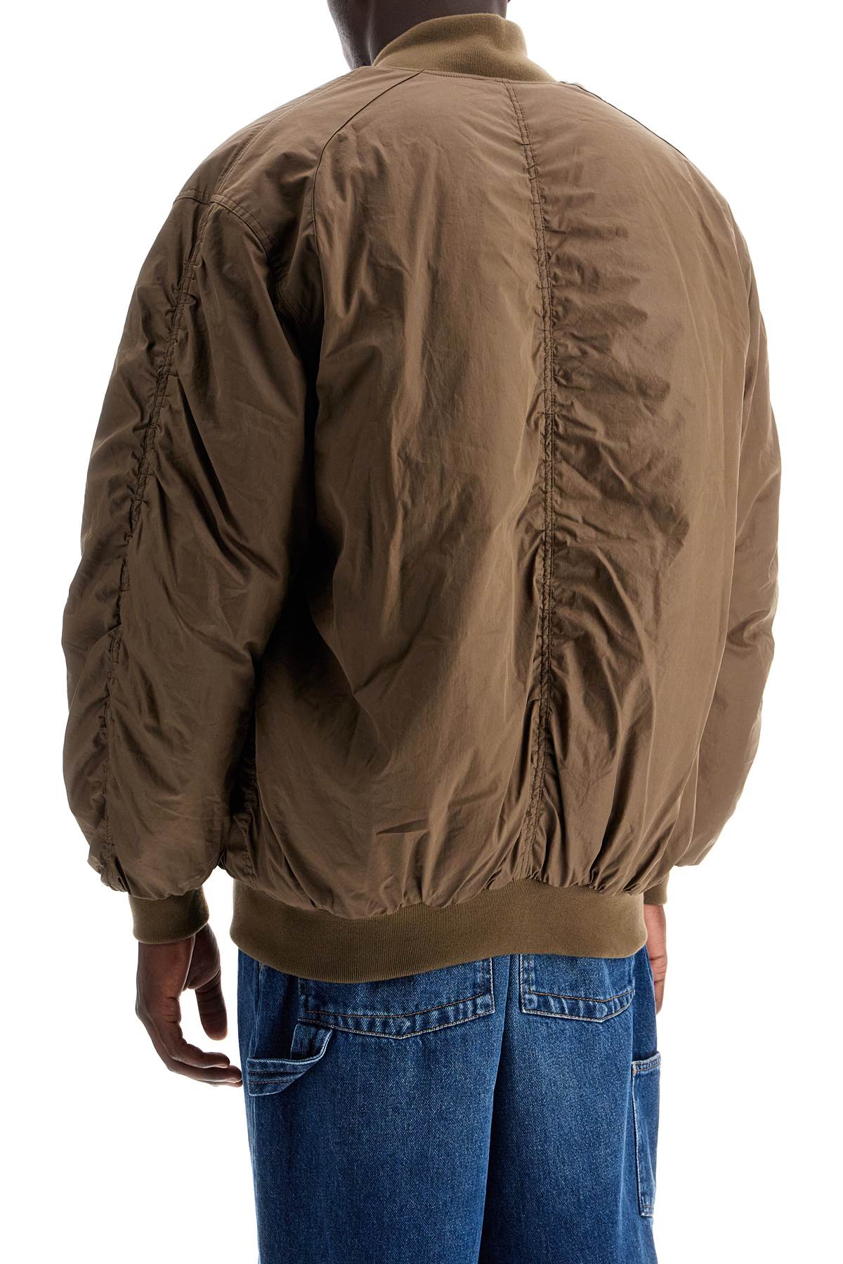 Shop Marant Bakya Oversized Bomber Jacket In Khaki