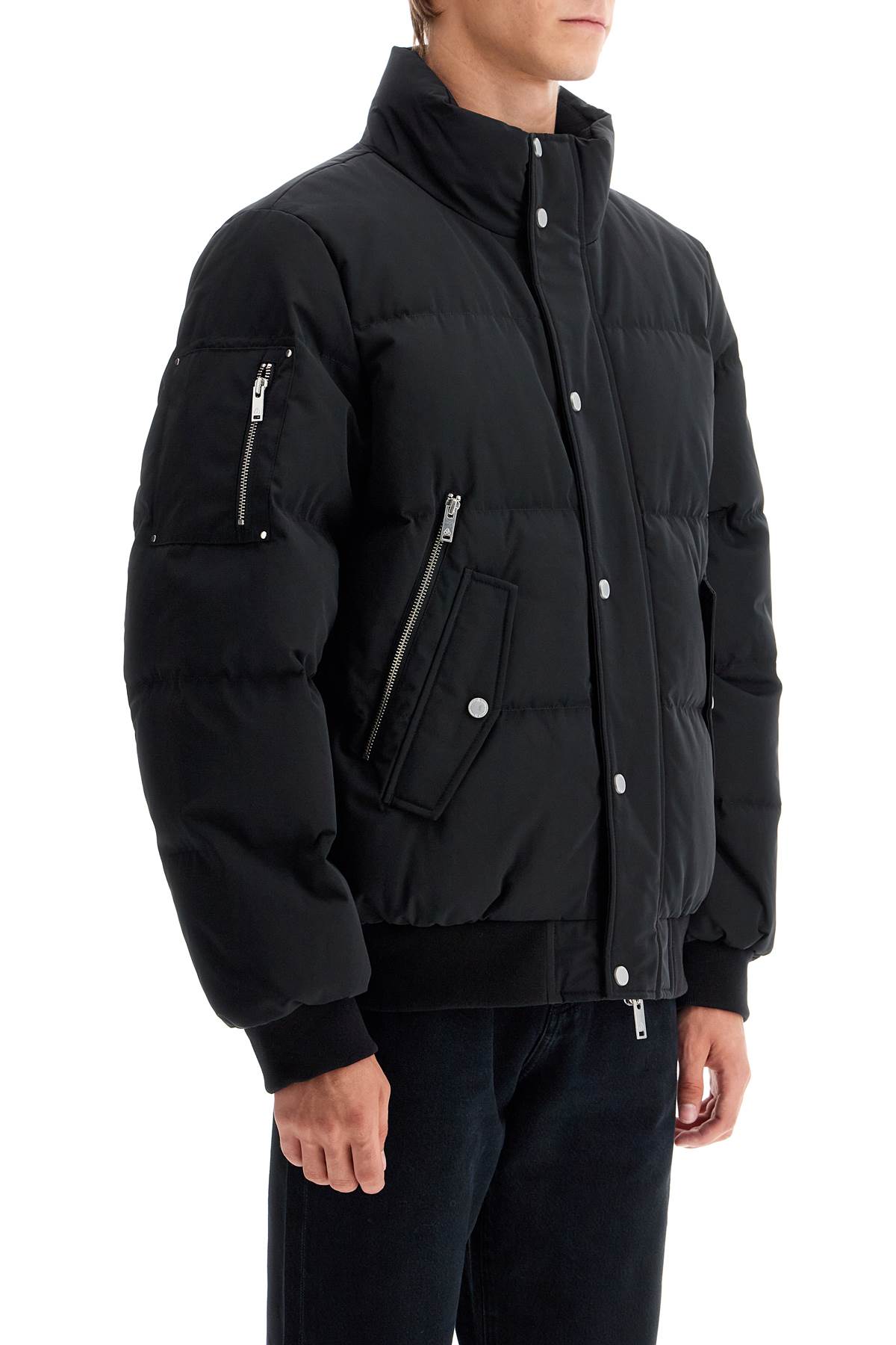 Shop Moose Knuckles Quilted High Point Bom In Black