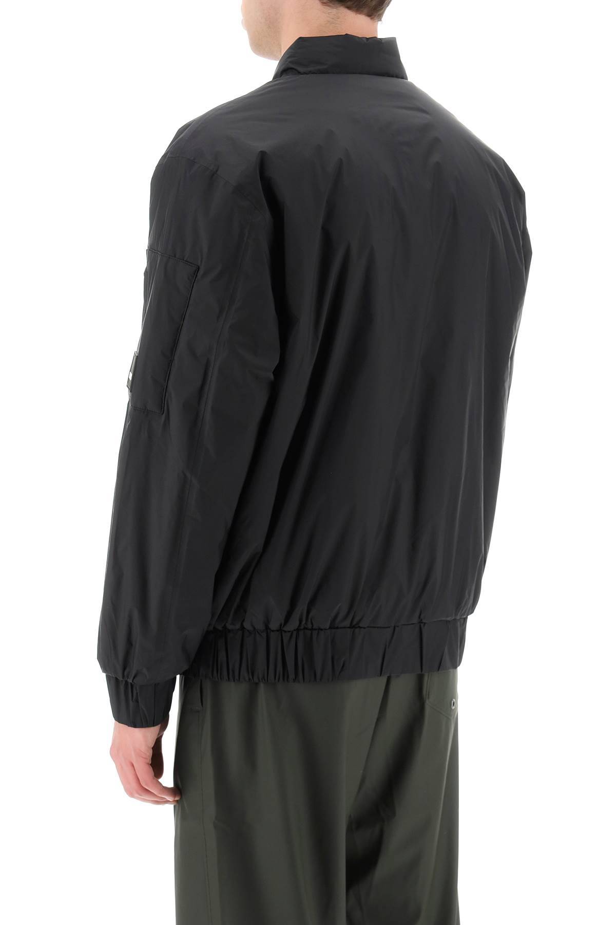 Shop Rains Fuse Bomber Jacket In Black